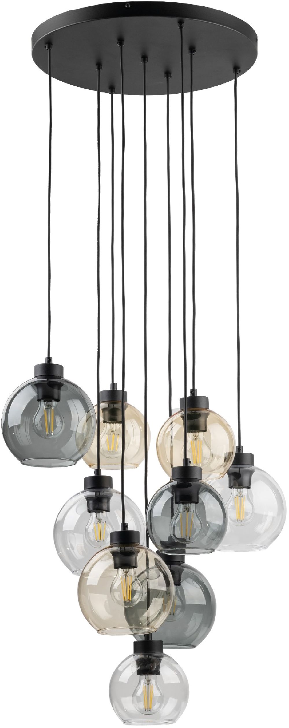 TK Lighting Cubus lámpara colgante x15 W ámbar 10247