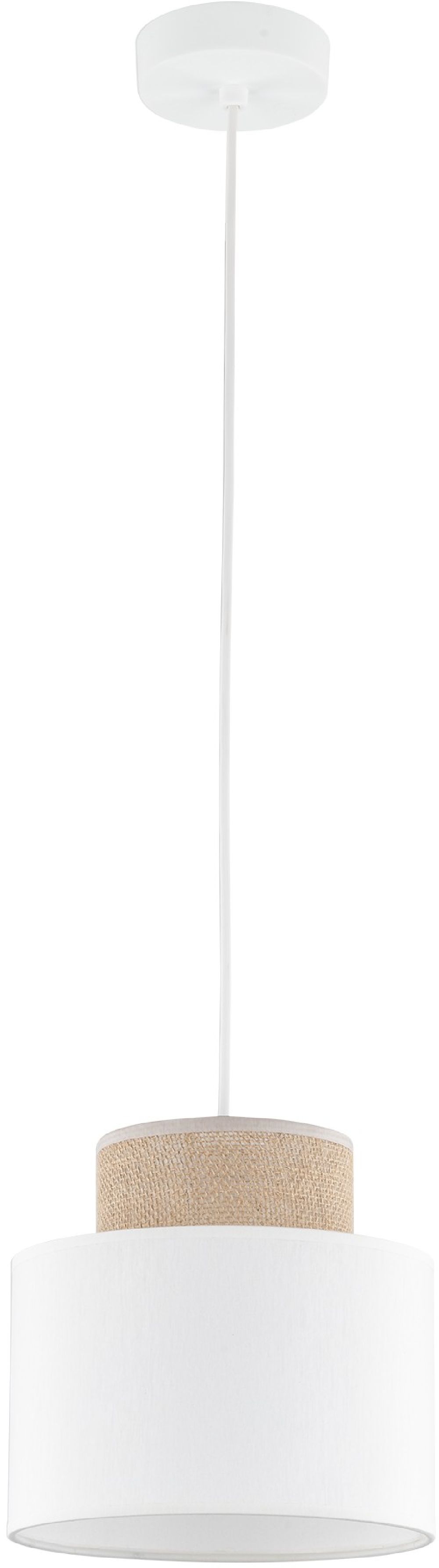 TK Lighting Duo lámpara colgante 1x15 W blanco 10078