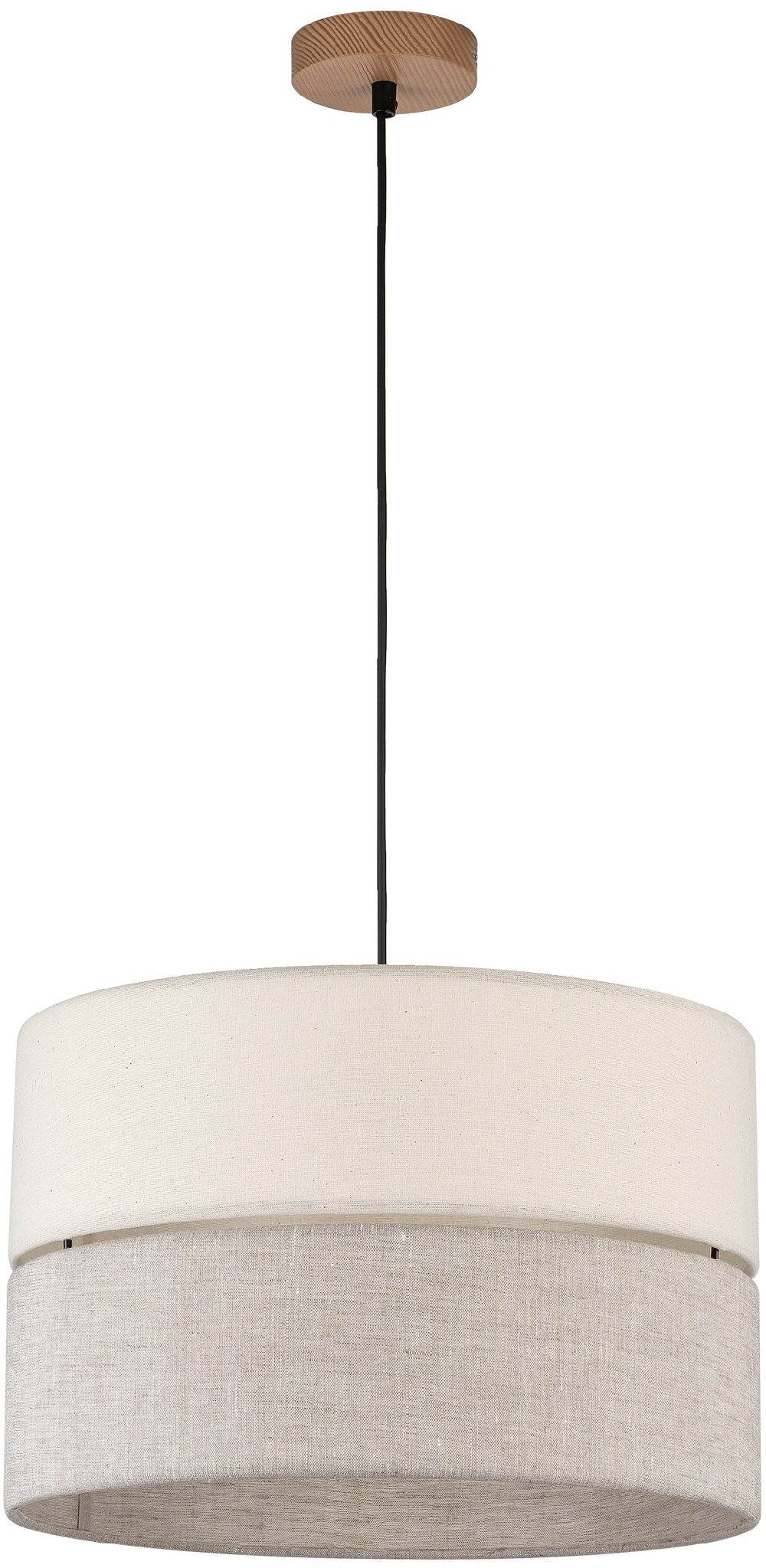 TK Lighting Eco lámpara colgante 1x15 W beige 5772