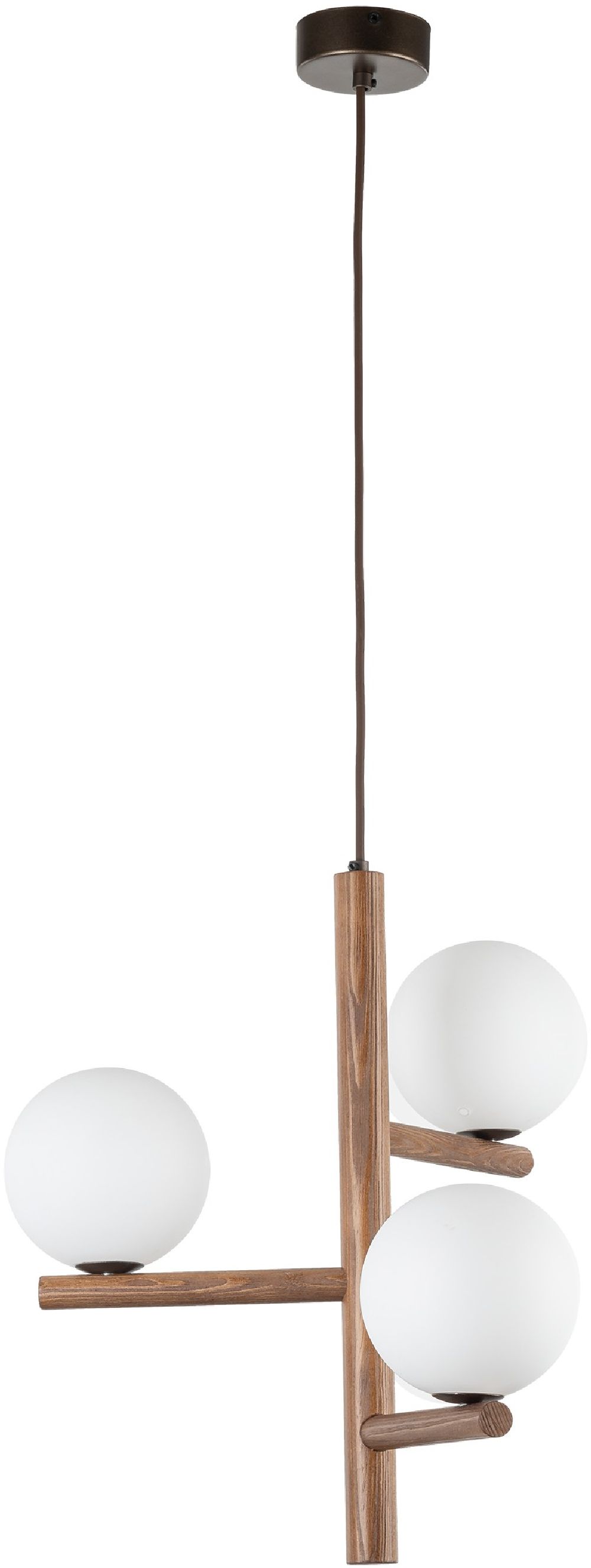 TK Lighting Estera lámpara colgante 3x8 W madera 10271