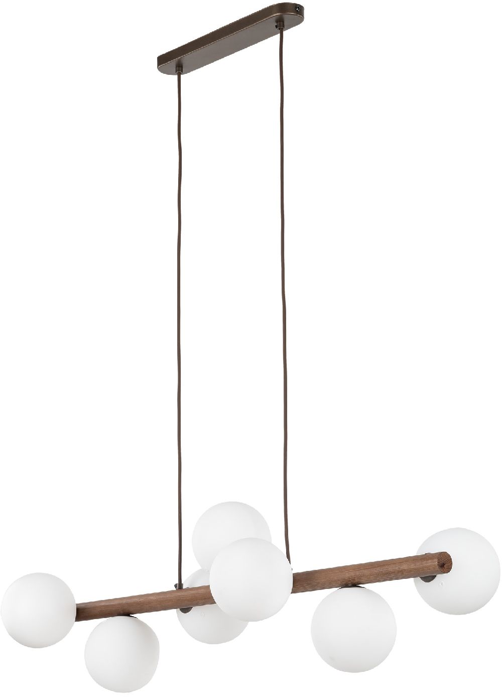 TK Lighting Estera lámpara colgante x8 W madera 10272