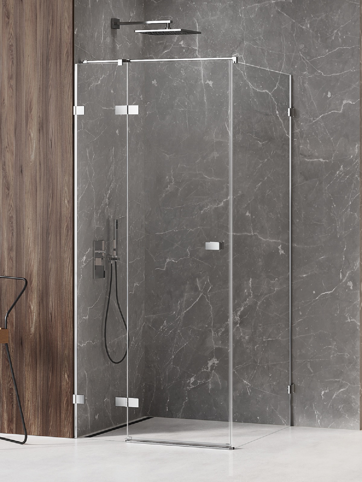 New Trendy Avexa kabina prysznicowa 120x90 cm prostokątna lewa chrom połysk/szkło przezroczyste EXK-1507