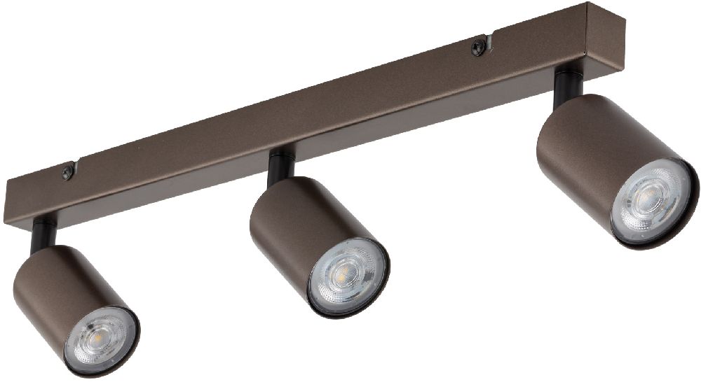 TK Lighting Top lámpara de techo 3x10 W marrón 6181