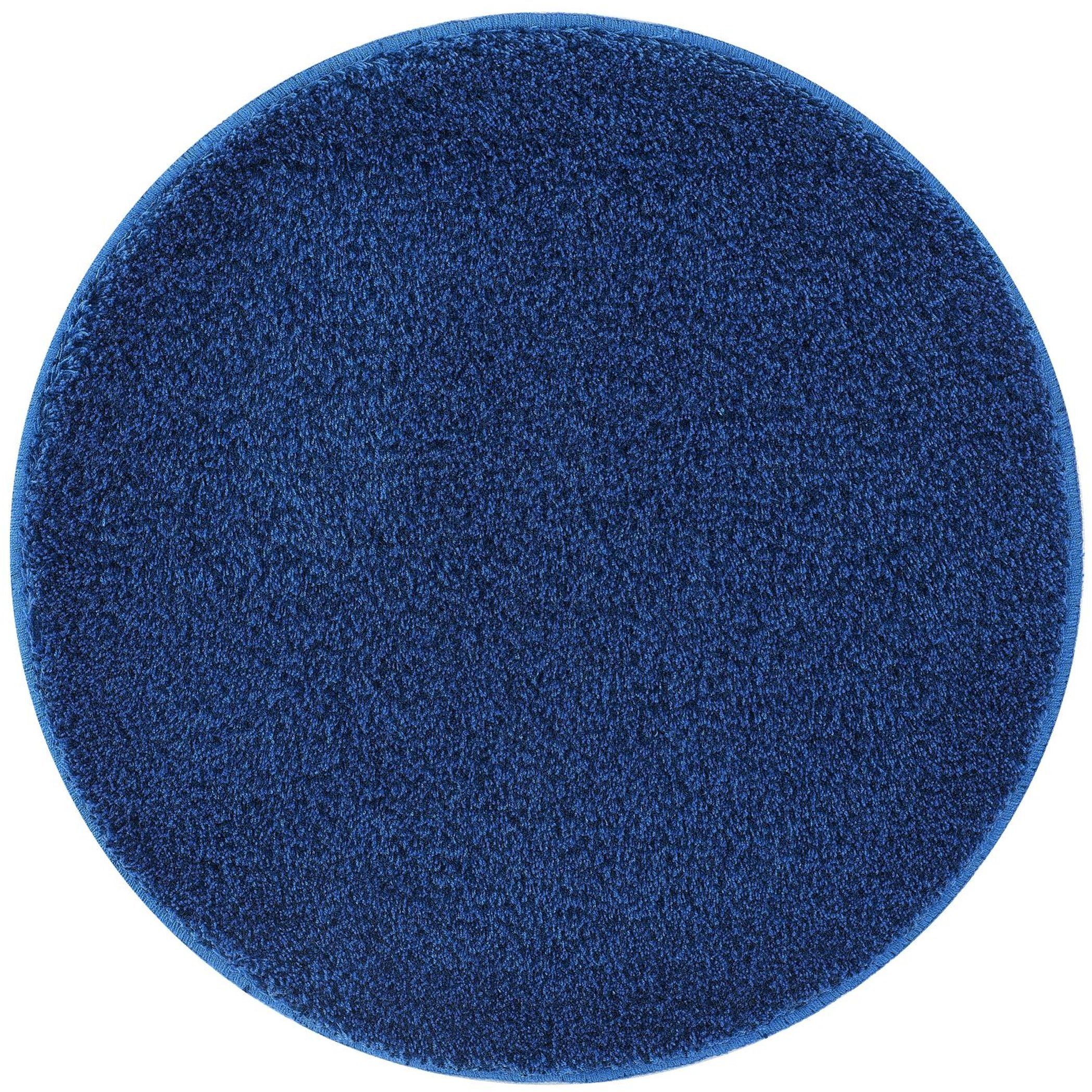 Kleine Wolke Relax alfombrilla para baño 100x100 cm circular azul 5405736521