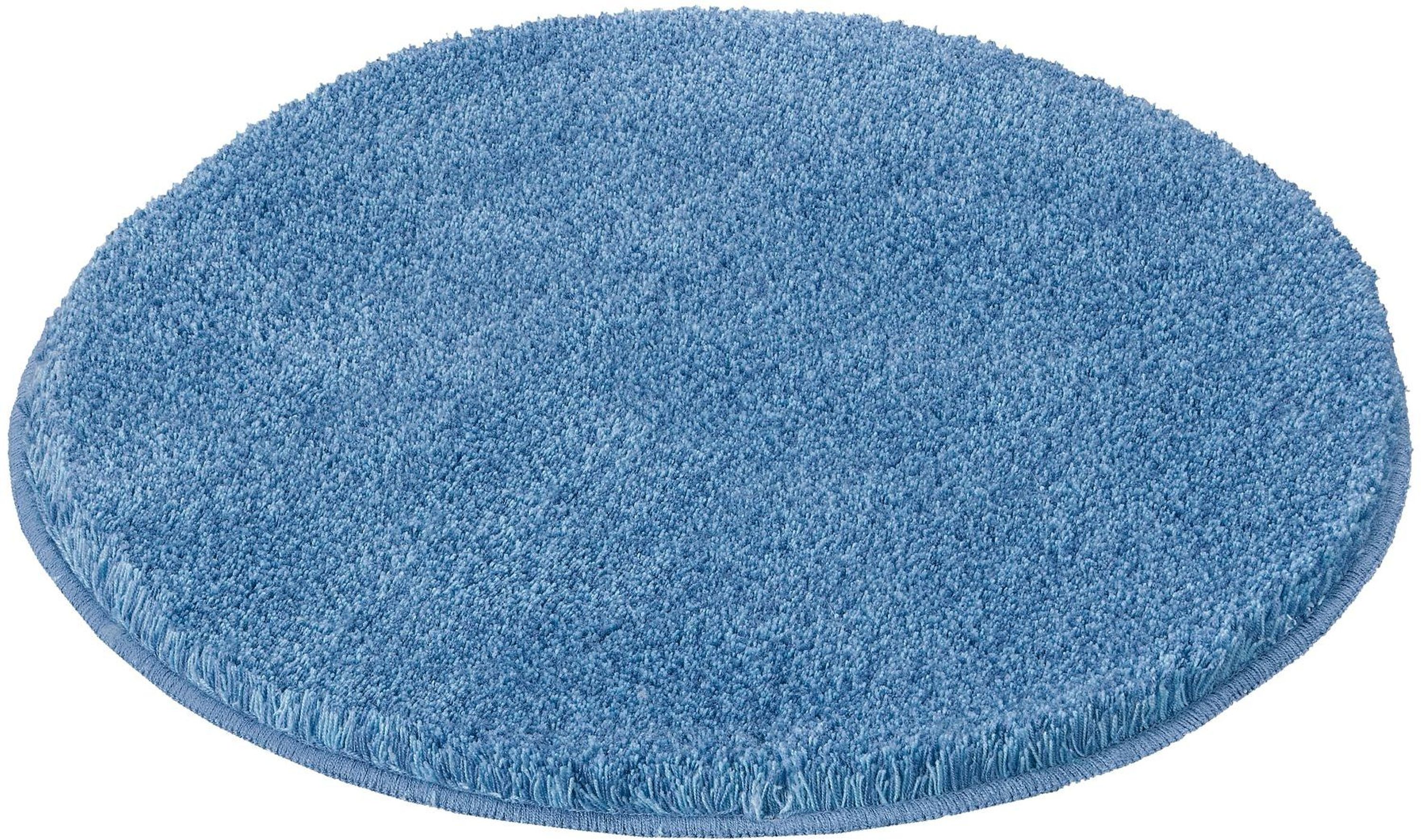 Kleine Wolke Relax alfombrilla para baño 100x100 cm circular azul 5405723521