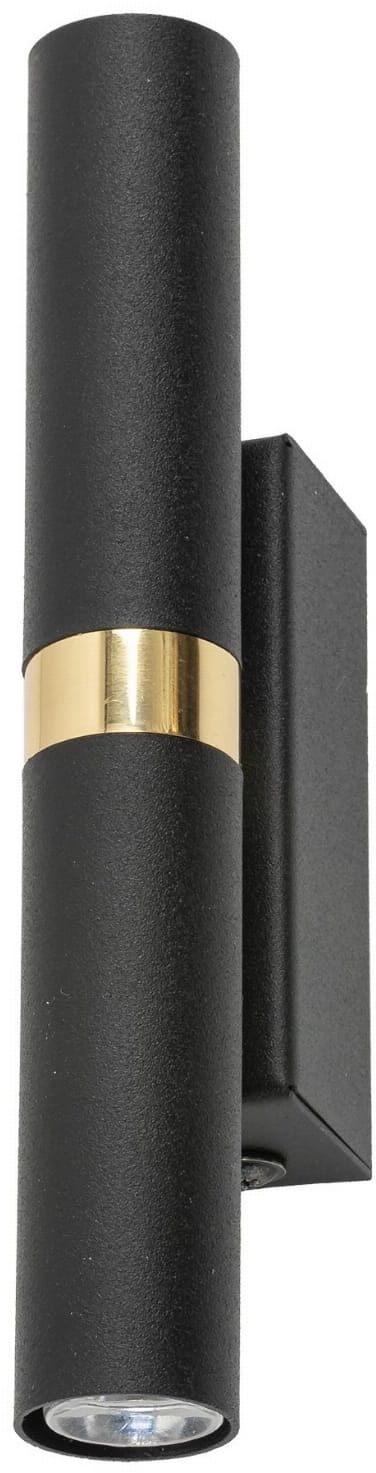 TK Lighting Lagos lámpara de pared 2x8 W negro-oro 10145