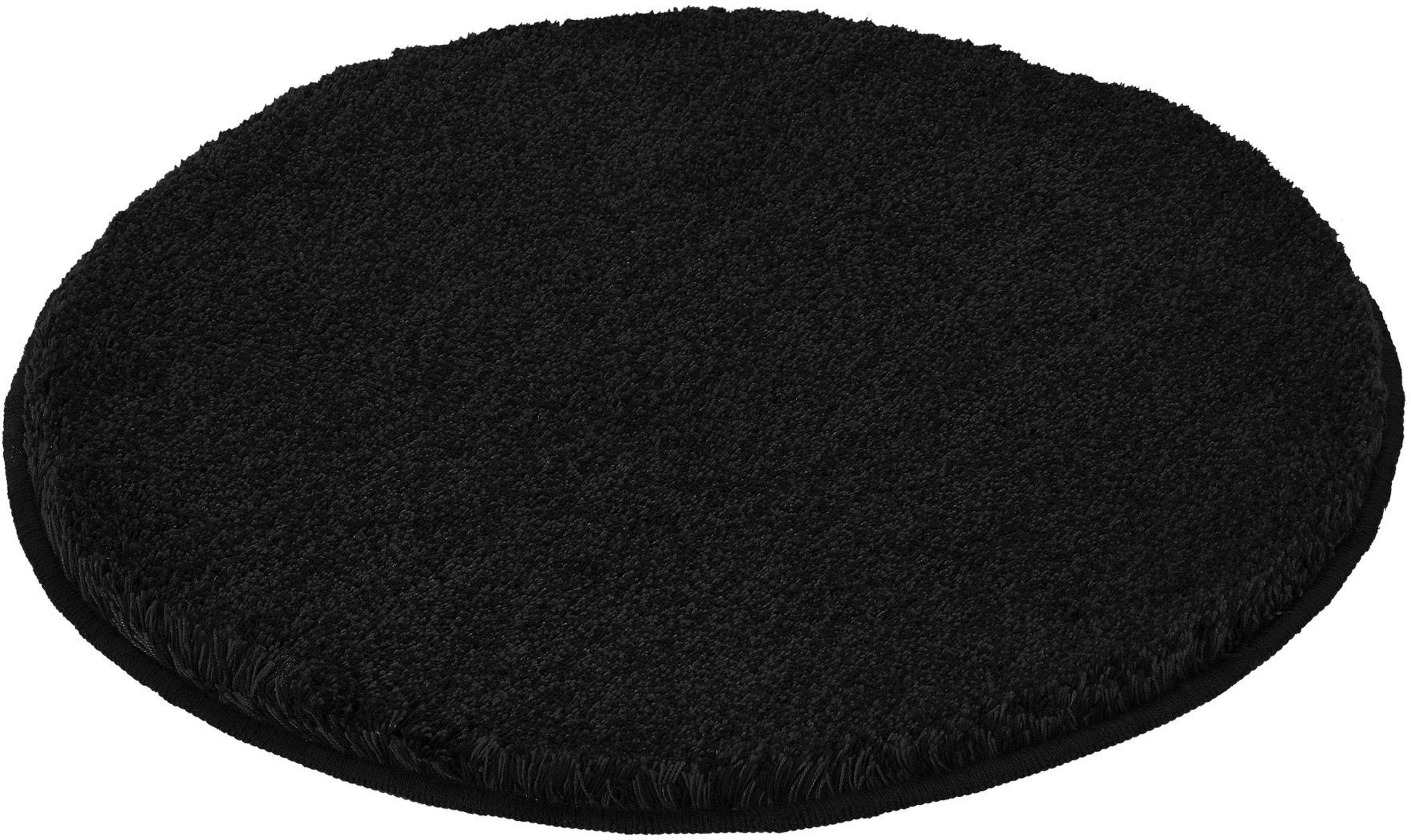 Kleine Wolke Relax alfombrilla para baño 100x100 cm circular negro 5405926521