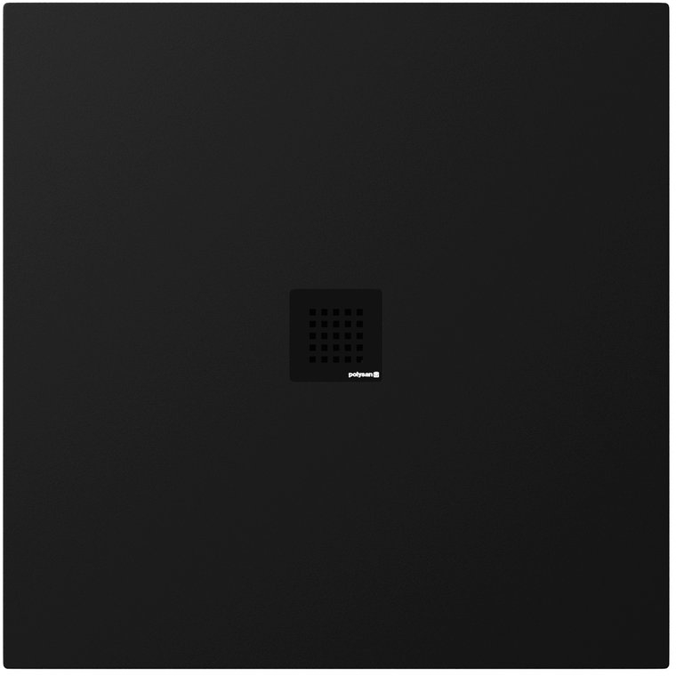 Polysan Treneca plato de ducha cuadrado 90x90 cm negro 84300.21