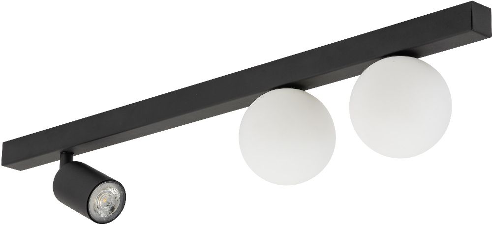 TK Lighting Vox lámpara de techo 3x10 W negro 10001