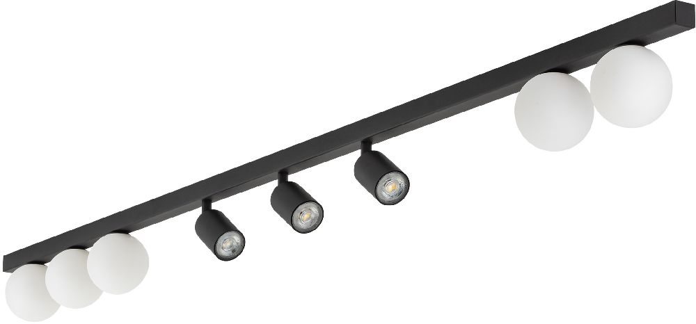 TK Lighting Vox lámpara de techo x10 W negro 10004