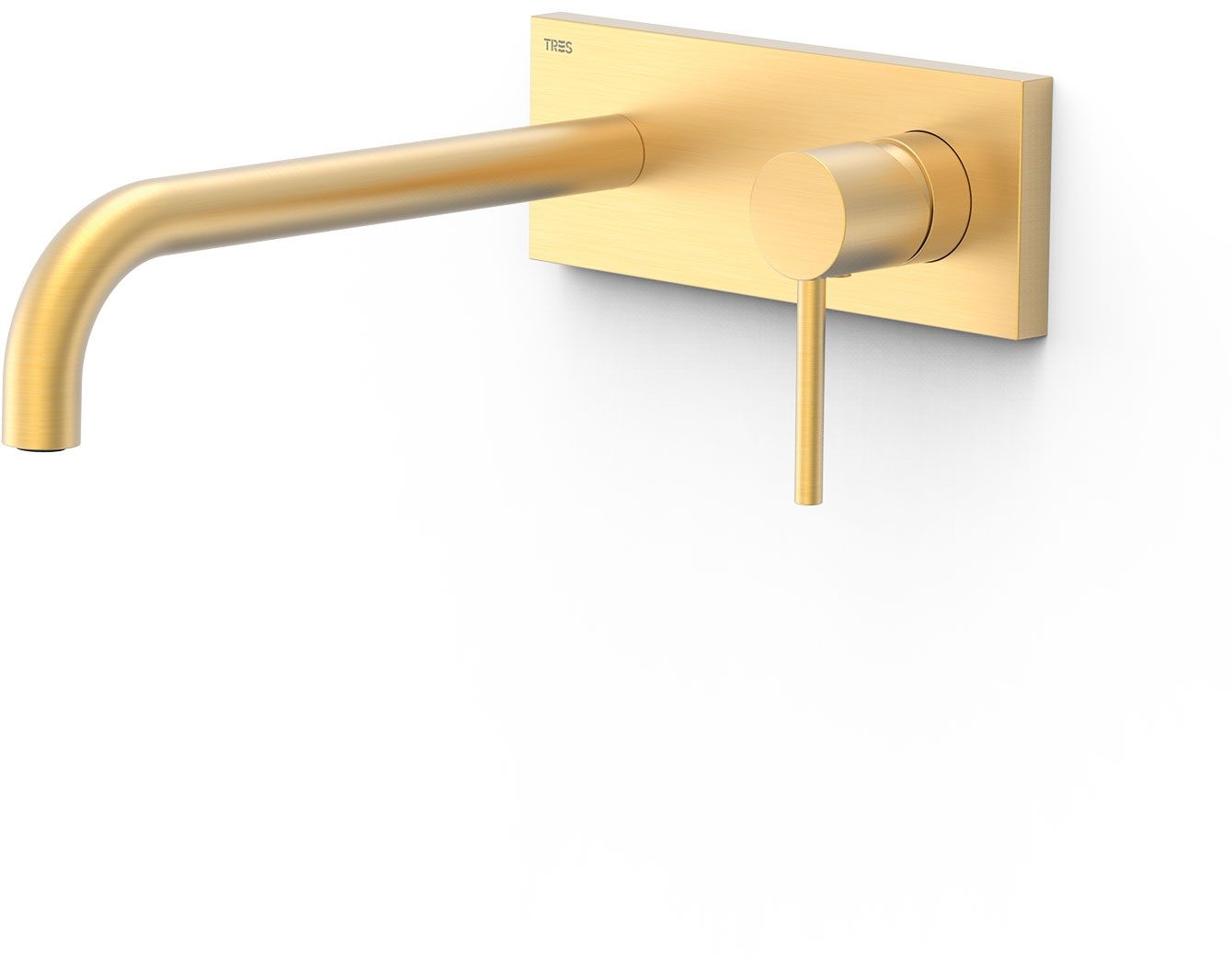 Tres Study grifo para lavabo empotrado oro 26230032OM