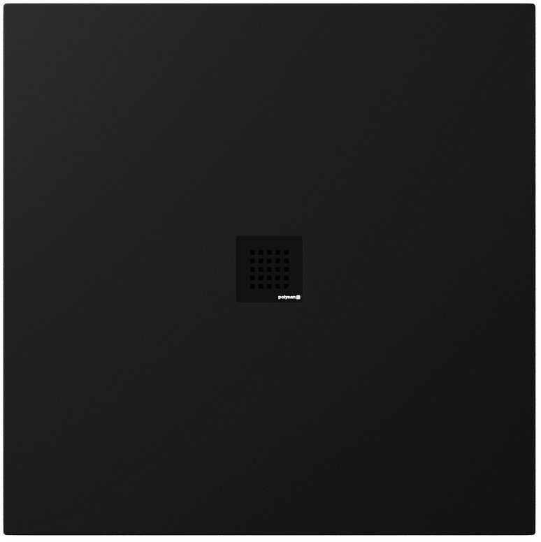 Polysan Treneca plato de ducha cuadrado 100x100 cm negro 84301.21