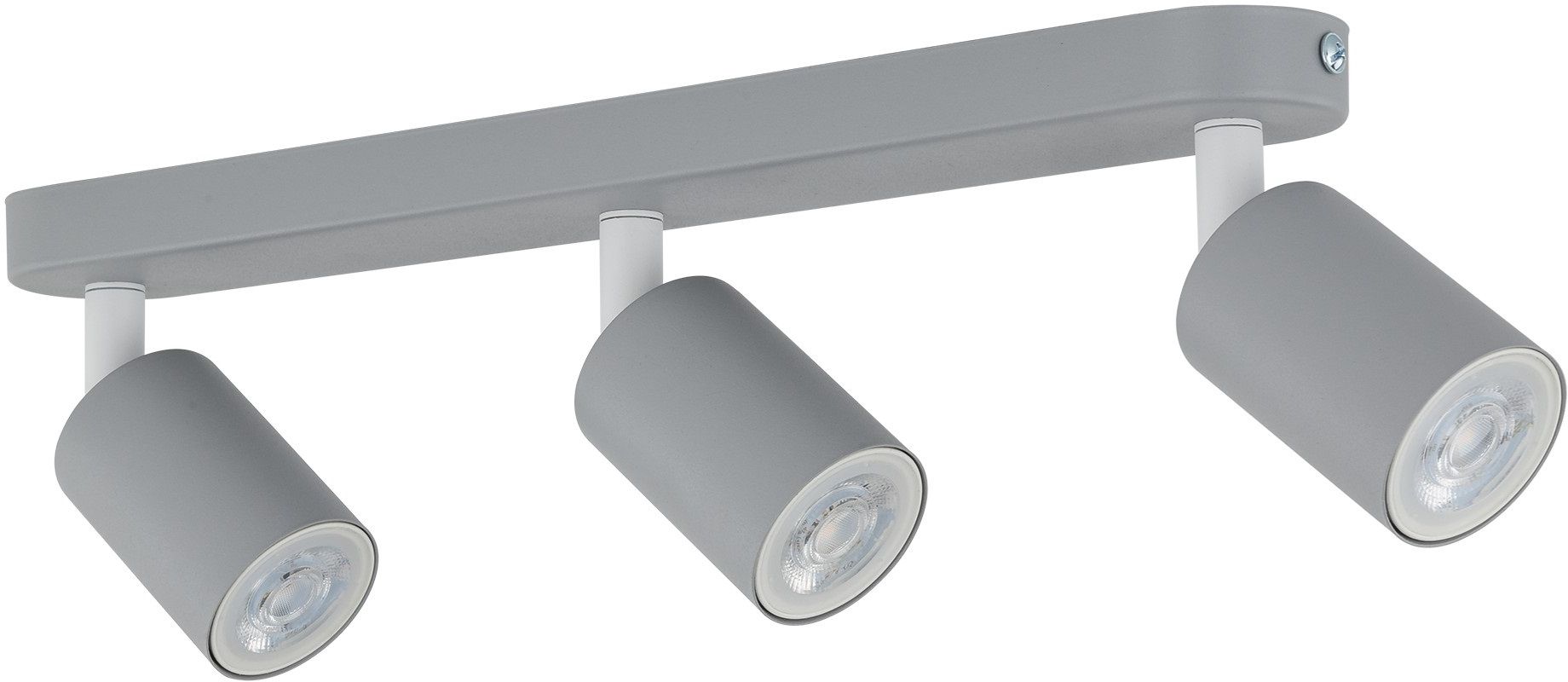 TK Lighting Livia lámpara de techo 3x10 W gris 10242