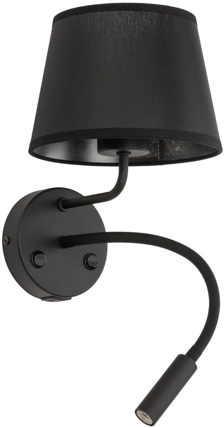 TK Lighting Maja lámpara de pared 2x15 W negro 10203