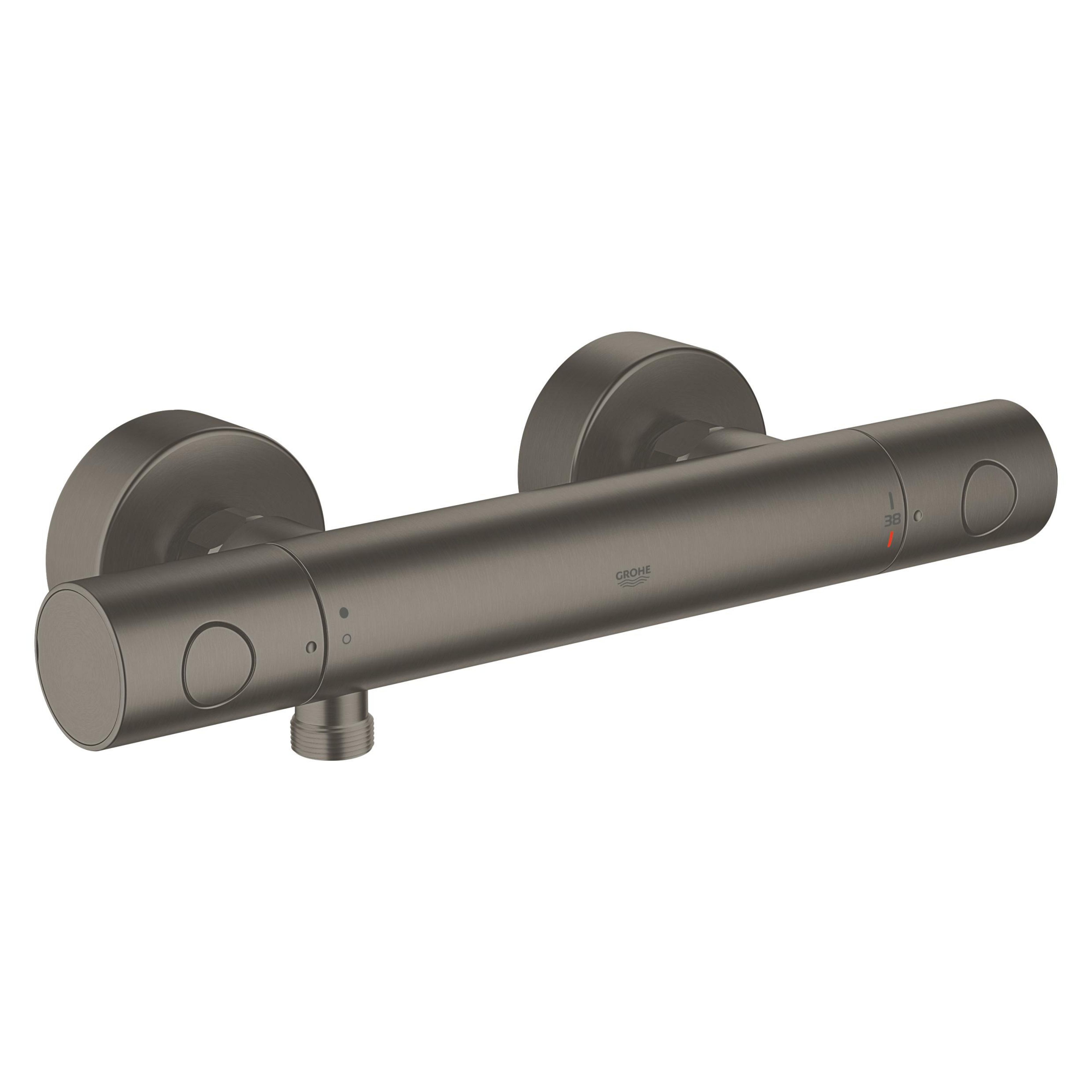 Grohe Grohtherm 1000 Cosmopolitan M grifo para ducha a pared con termostato Brushed Hard Graphite 34065AL2