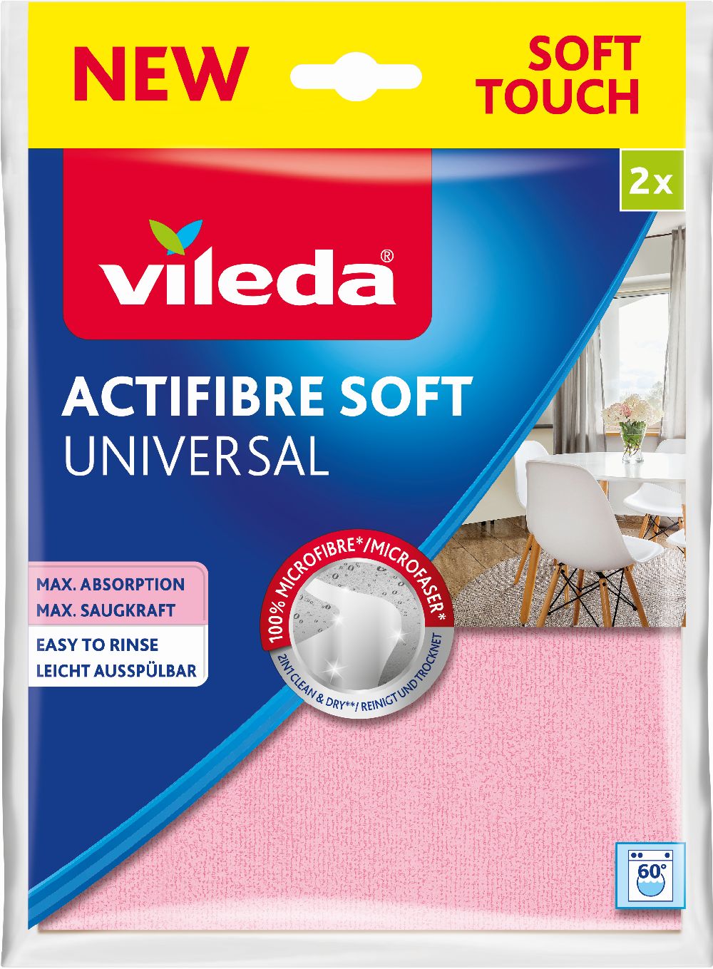 Vileda Actifibrte Soft juego de paños de limpieza 171813