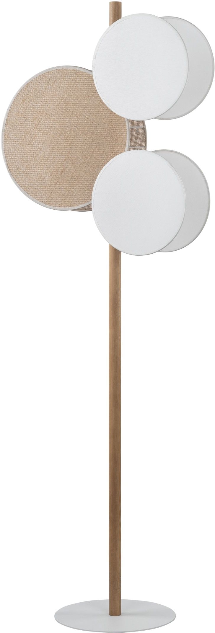 TK Lighting Pulse lámpara de pie 3x15 W blanco-madera 5960