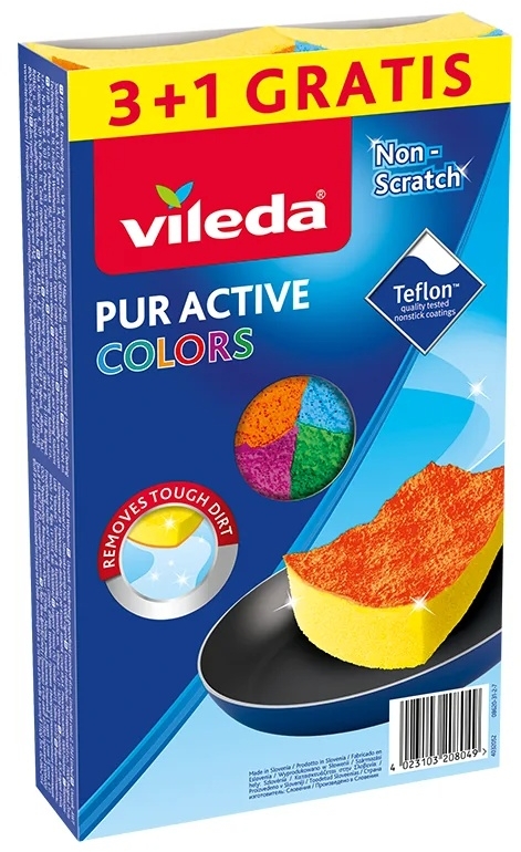Vileda Pur Active Colors estropajo para fregar 169492
