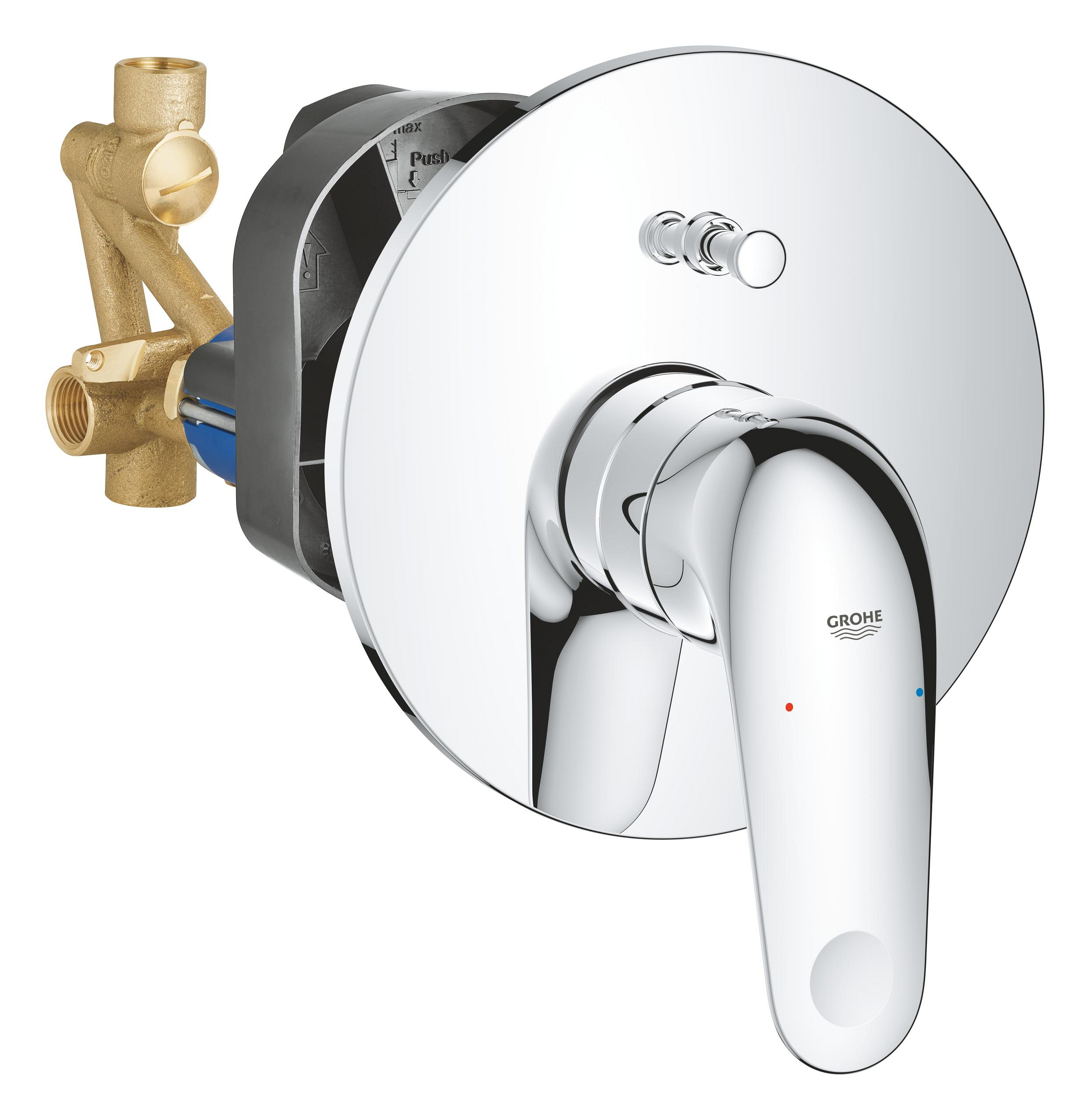 Grohe Swift grifo de bañera y ducha empotrado cromo 24336001