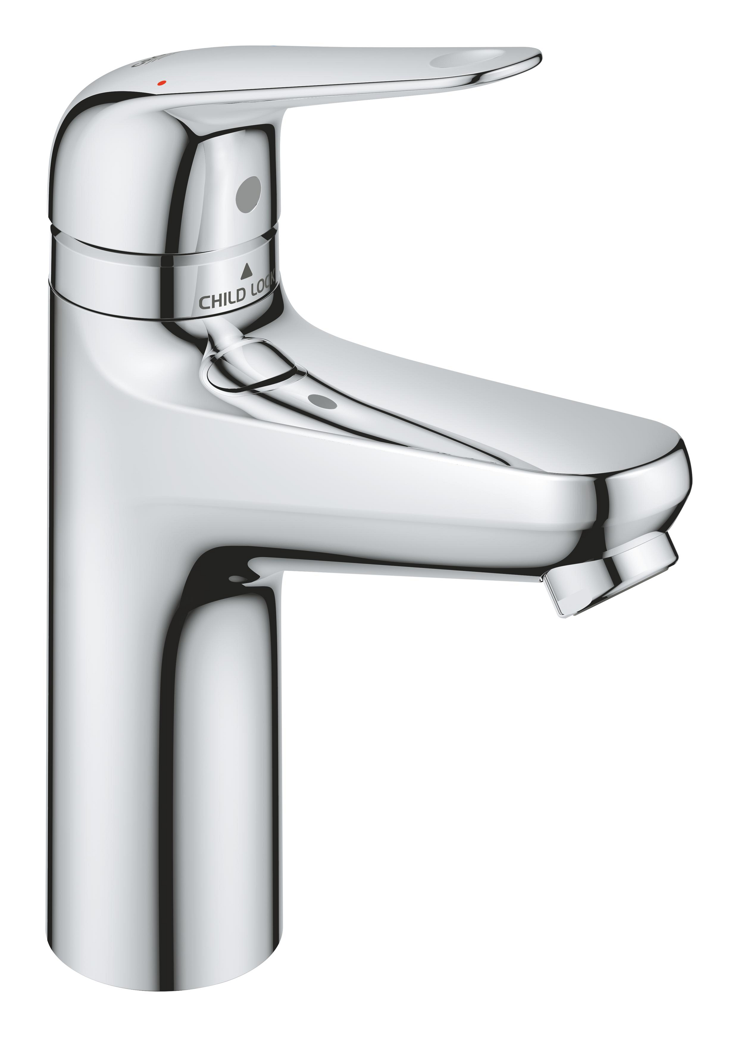 Grohe Swift grifo para lavabo de pie StarLight Chrome 24327001