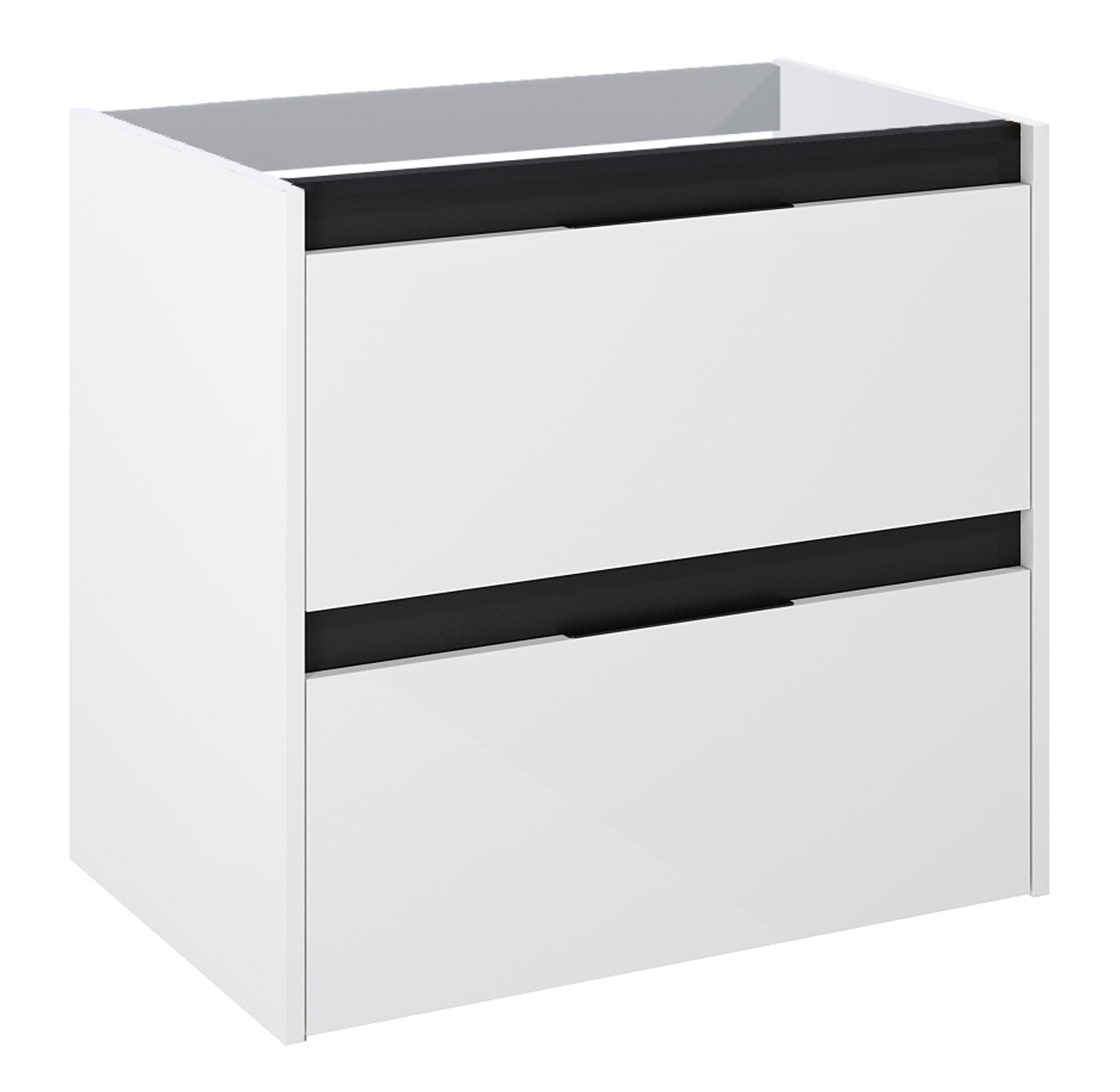 Roca Alpine armario 45.2x68.5x59 cm suspendido, para lavabo blanco-negro A857864606