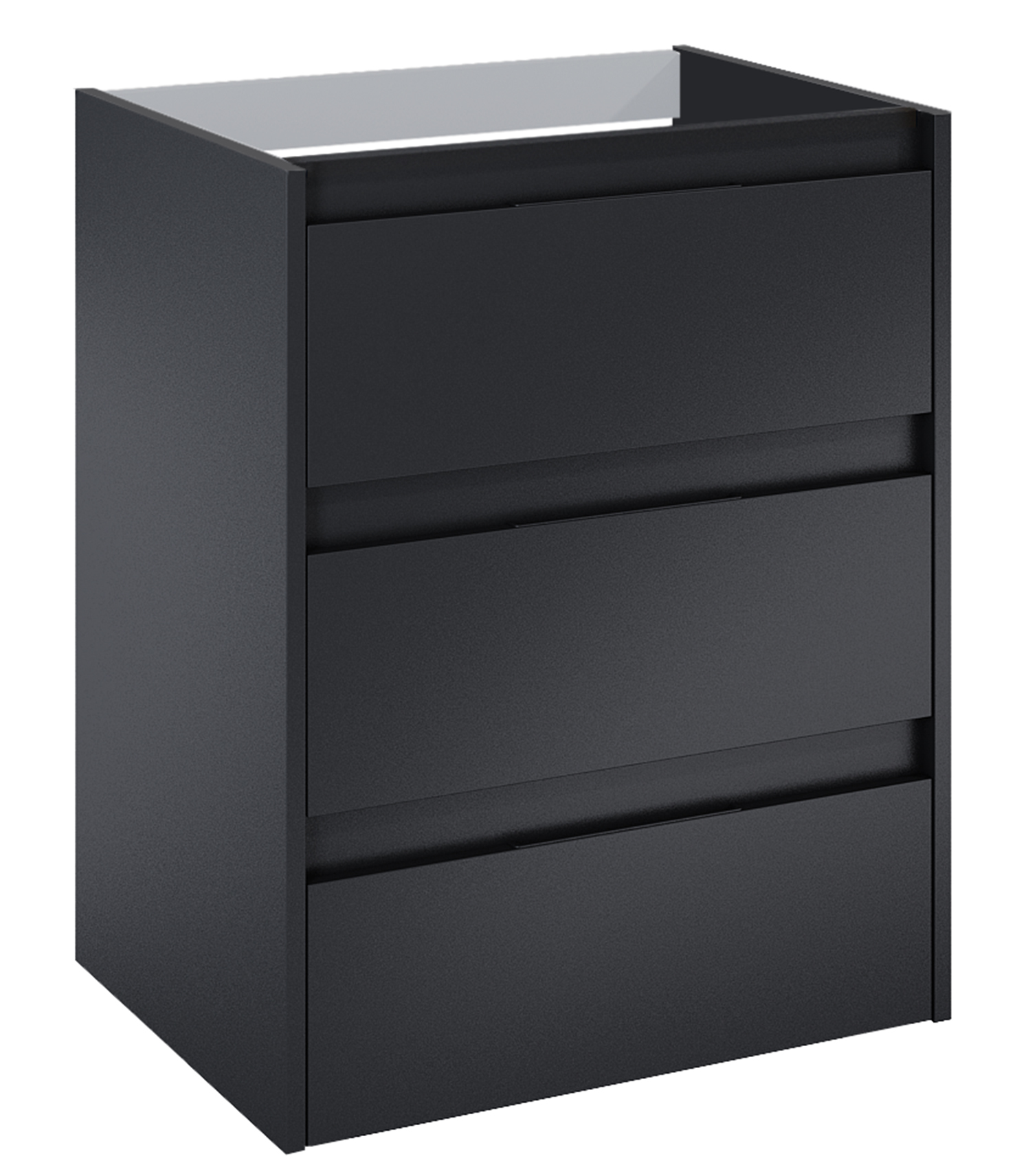 Roca Alpine armario 58.5x45.2x74 cm suspendido, para lavabo negro A857866532