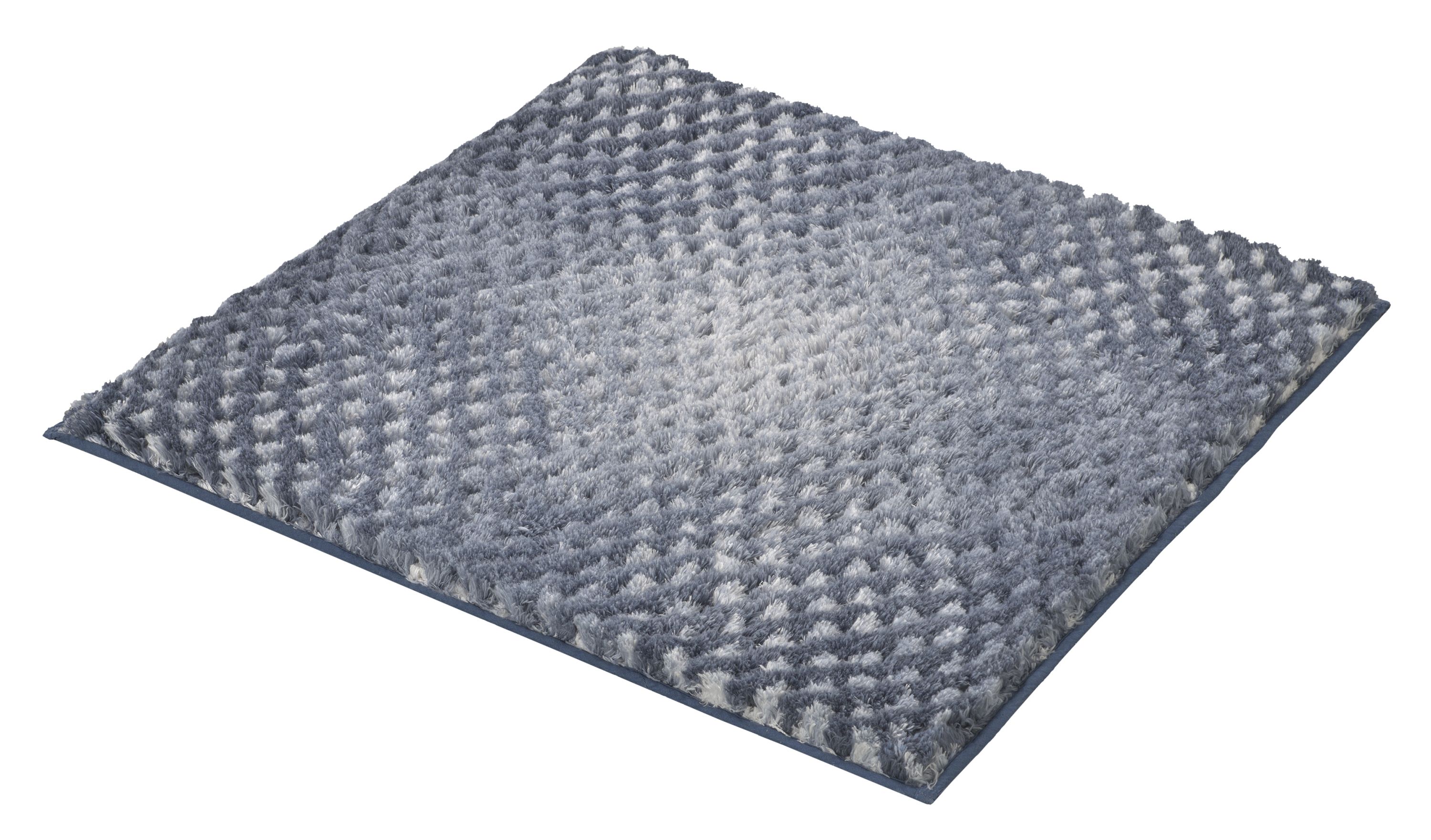 Kleine Wolke Cory alfombrilla para baño 60x60 cm cuadrada azul 9121750135