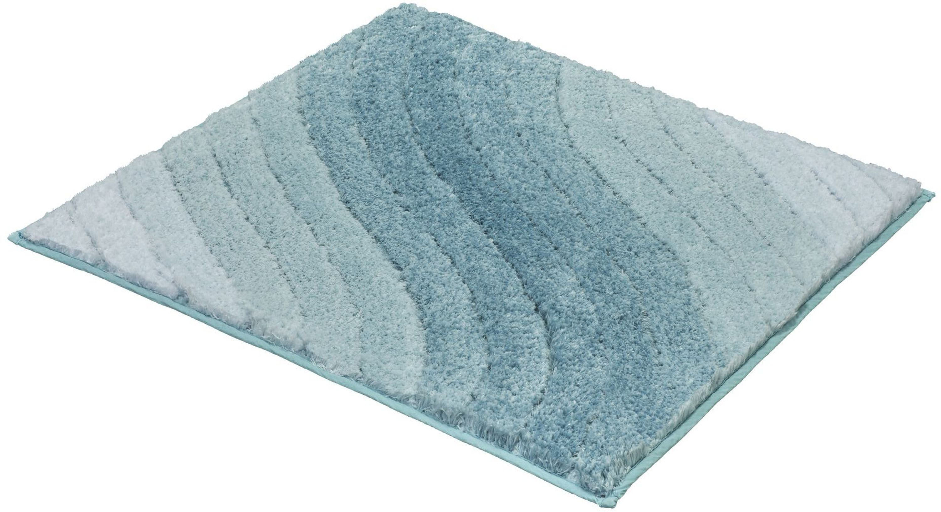 Kleine Wolke Tender alfombrilla para baño 60x60 cm cuadrada azul 4099649135