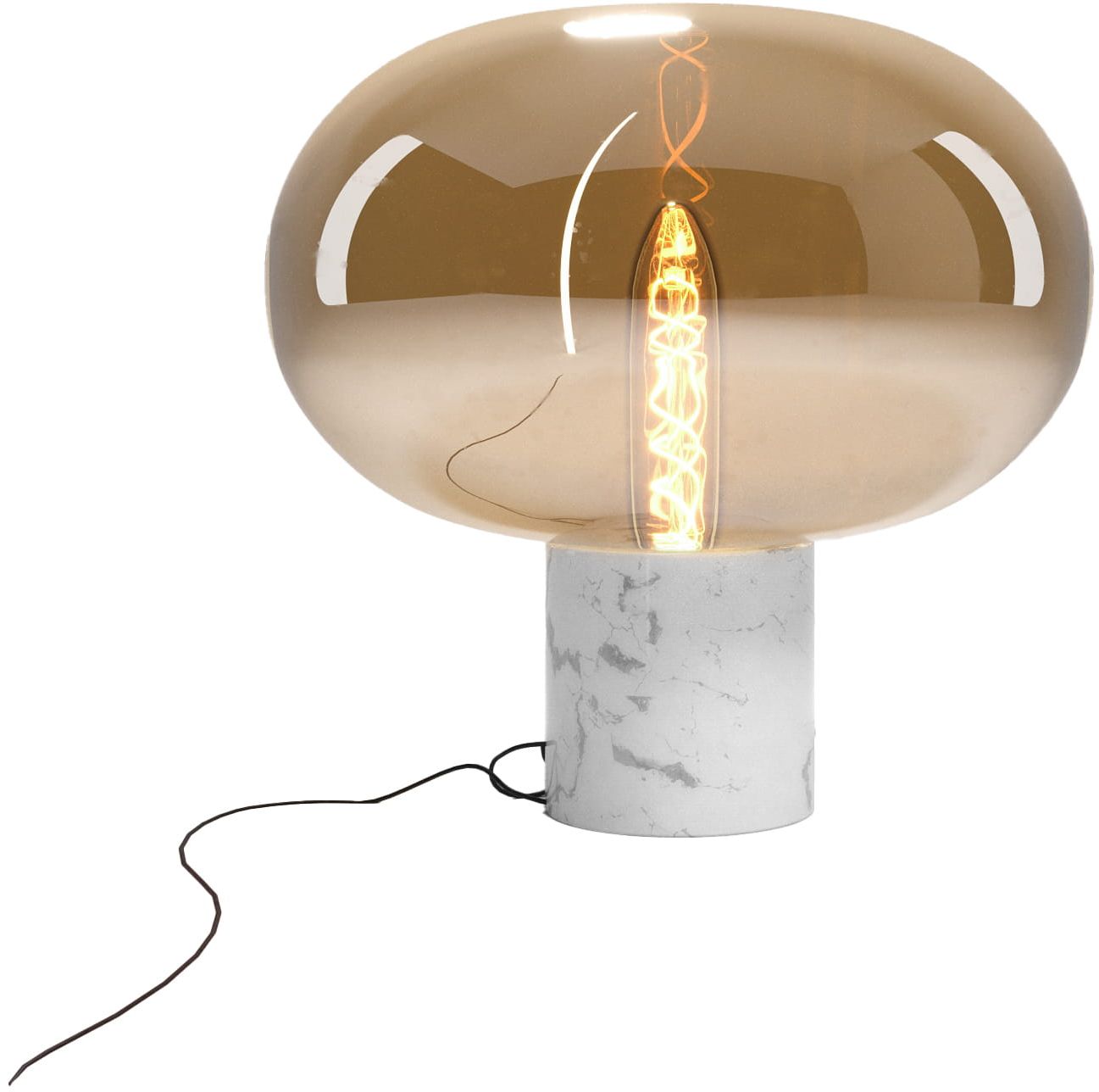 MaxLight Moonstone lámpara de sobremesa 1x7 W blanco-ámbar T0056