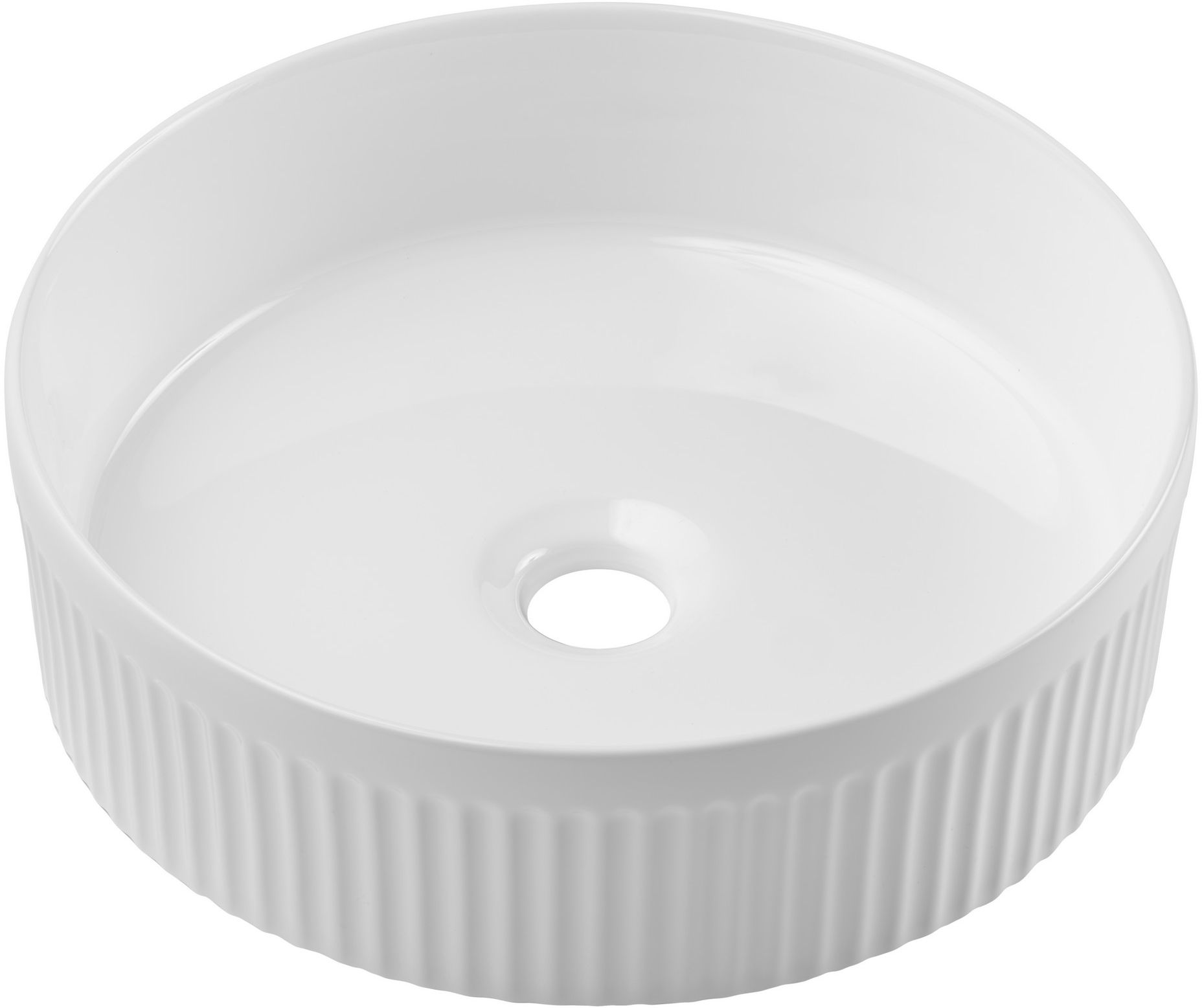 Comad Beyond lavabo 36x36 cm circular sobre encimera blanco BEYOND 2 WHITE ( E-6565 )