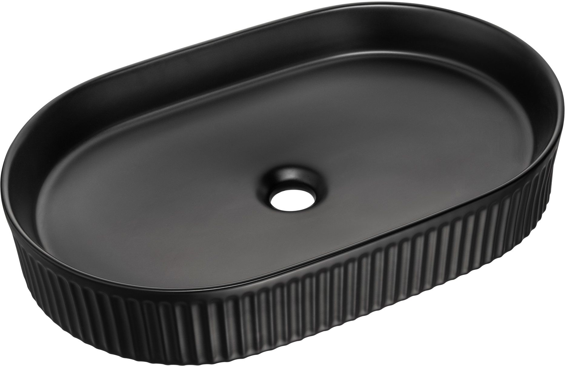Comad Beyond lavabo 56x36 cm oval sobre encimera negro BEYOND 3 BLACK ( E-6531 )