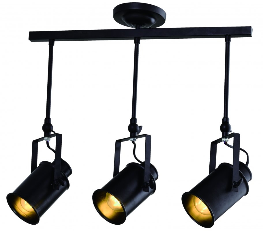 GTV Demir lámpara colgante 3x40 W negro OS-DEM3-10-DEC