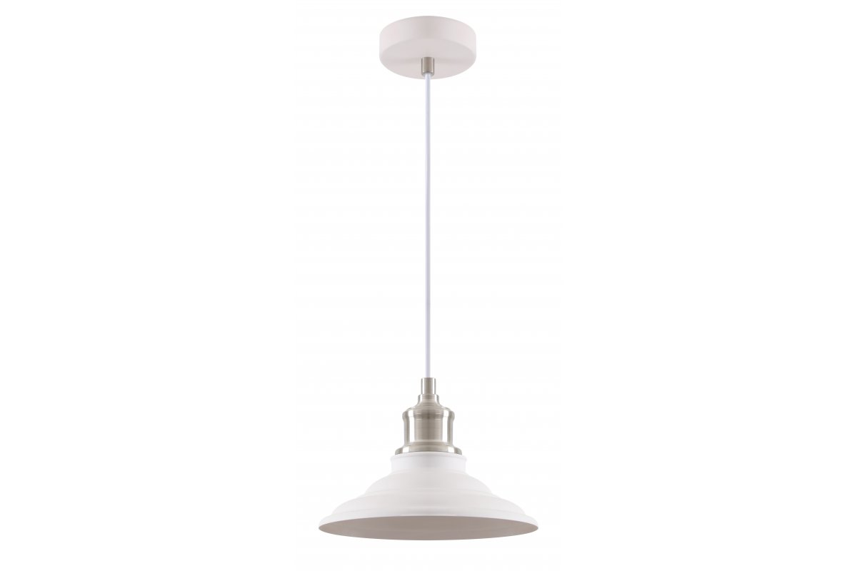 GTV Loret lámpara colgante 1x40 W blanco OS-LOR-M-E27-00-DEC