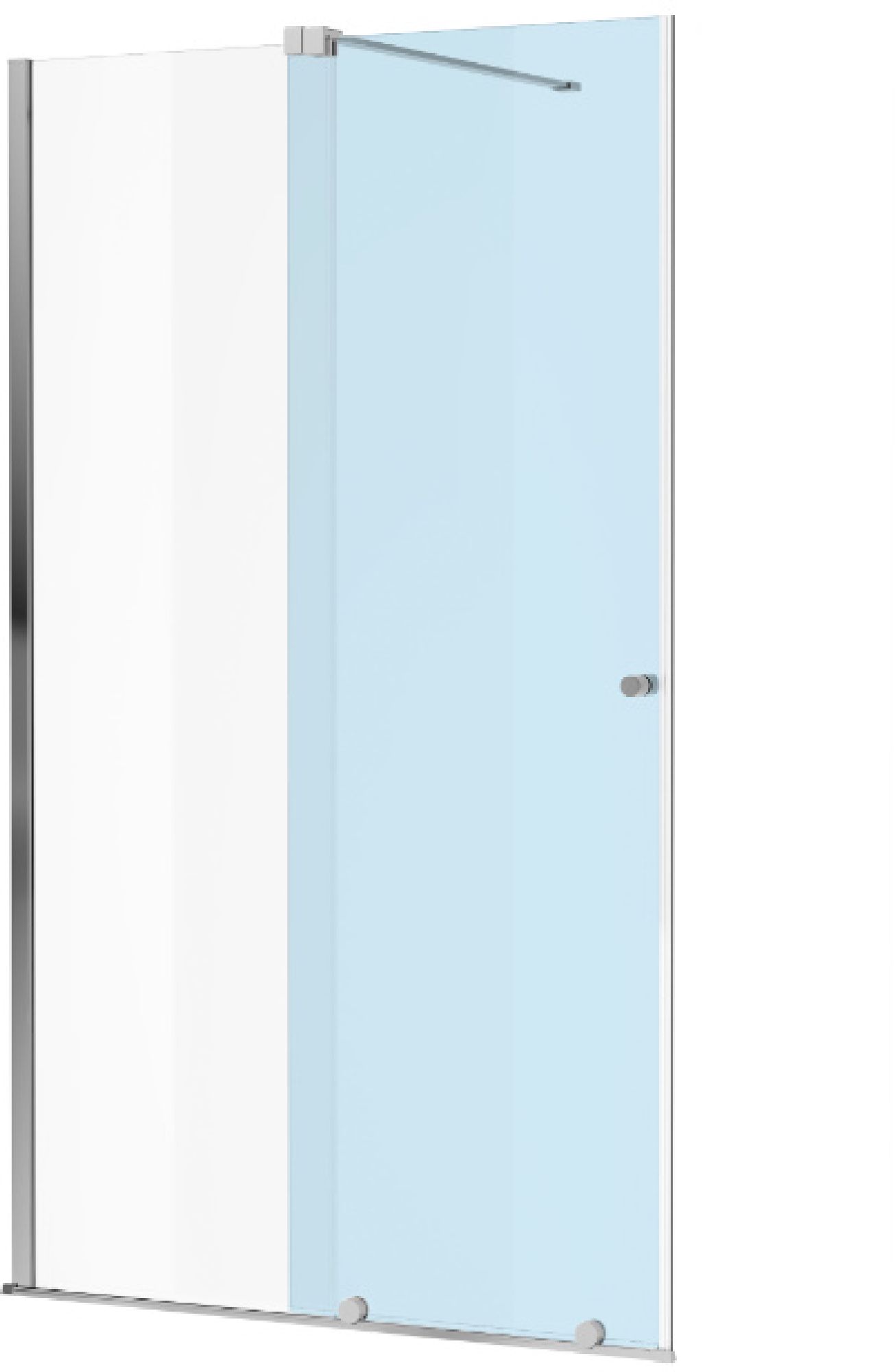 Excellent Ortigo puerta de ducha 140 cm corredera /vidrio transparente KAEX.5007.01.1400.LP1/2