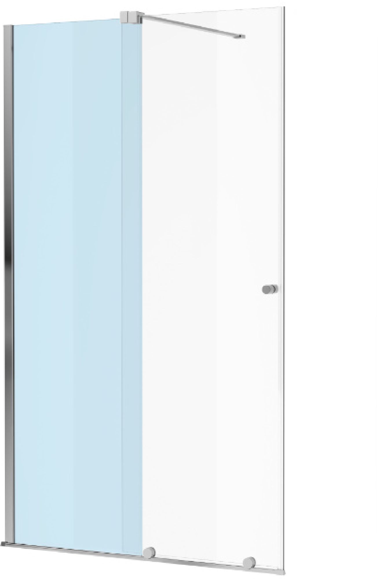 Excellent Ortigo puerta de ducha 140 cm corredera cromo /vidrio transparente KAEX.5007.01.1400.LP2/2