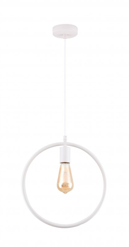 GTV Fija lámpara colgante 1x40 W blanco OS-FI-E27-00-DEC