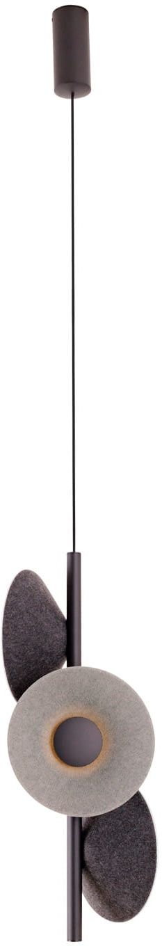 MaxLight Puro lámpara colgante x8 W negro-gris/gris ceniza P0562