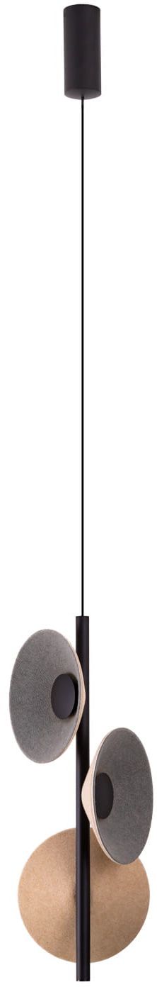 MaxLight Puro lámpara colgante x8 W gris/gris ceniza-crema P0563