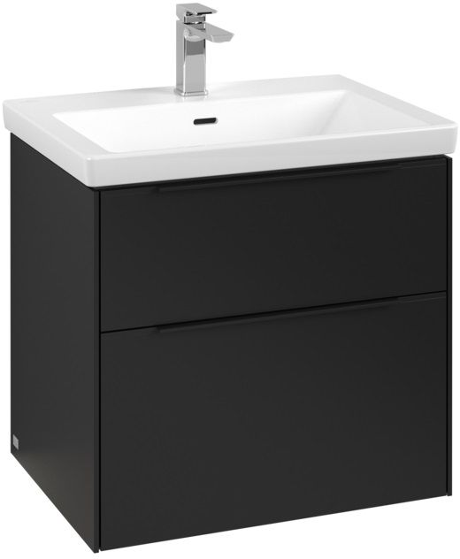Villeroy & Boch Subway 3.0 armario 62.2x47.8x57.6 cm suspendido, para lavabo negro C576L1VL