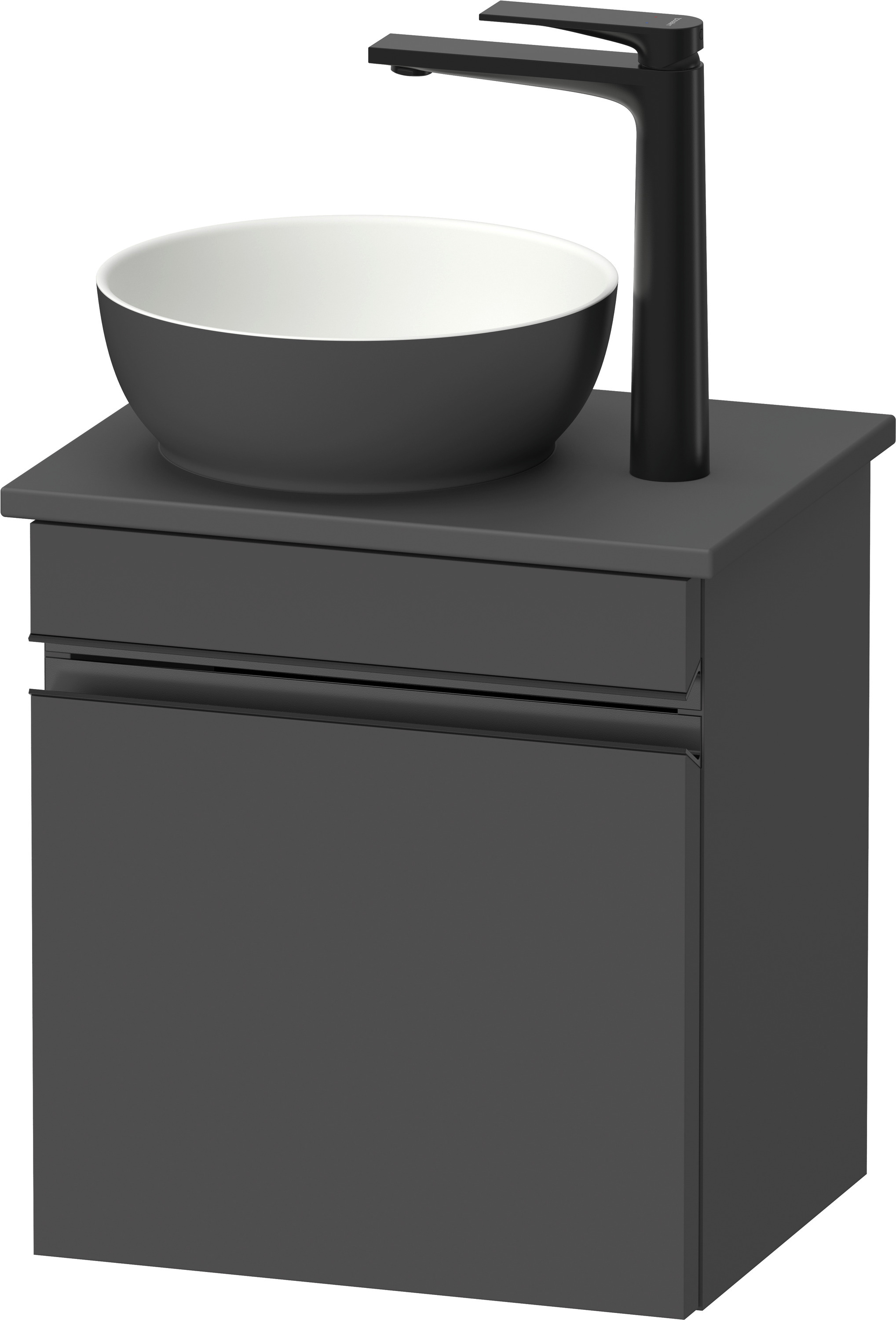 Duravit Sivida armario 40x32.5x44 cm suspendido, para lavabo negro-grafito SV4656LBD490000