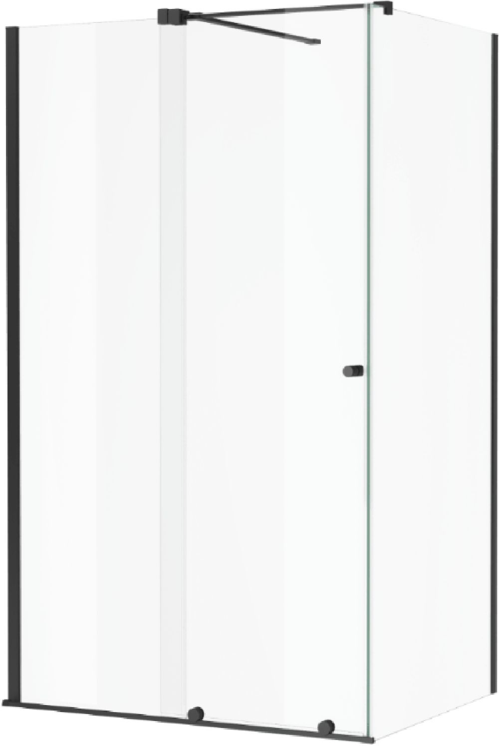 Conjunto kit de montaje Excellent Ortigo KAEX.5012.1014.BL, mampara de ducha Excellent Ortigo KAEX.5022.1000, KAEX.5007.01.1200.LP1/2, KAEX.5007.01.1200.LP2/2, KAEX.5022.BL