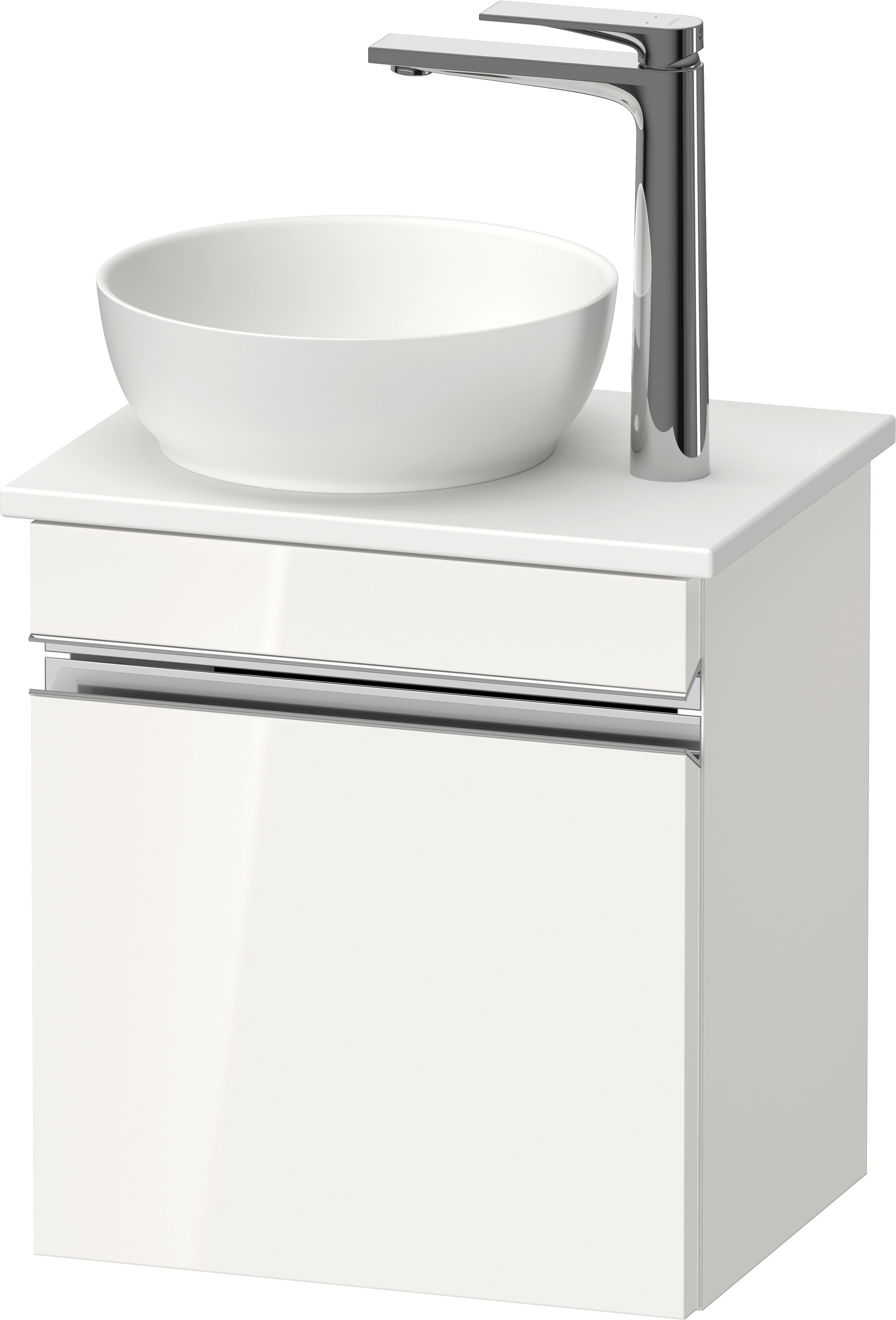 Duravit Sivida armario 40x32.5x44 cm suspendido, para lavabo blanco-cromo SV4656R10220000