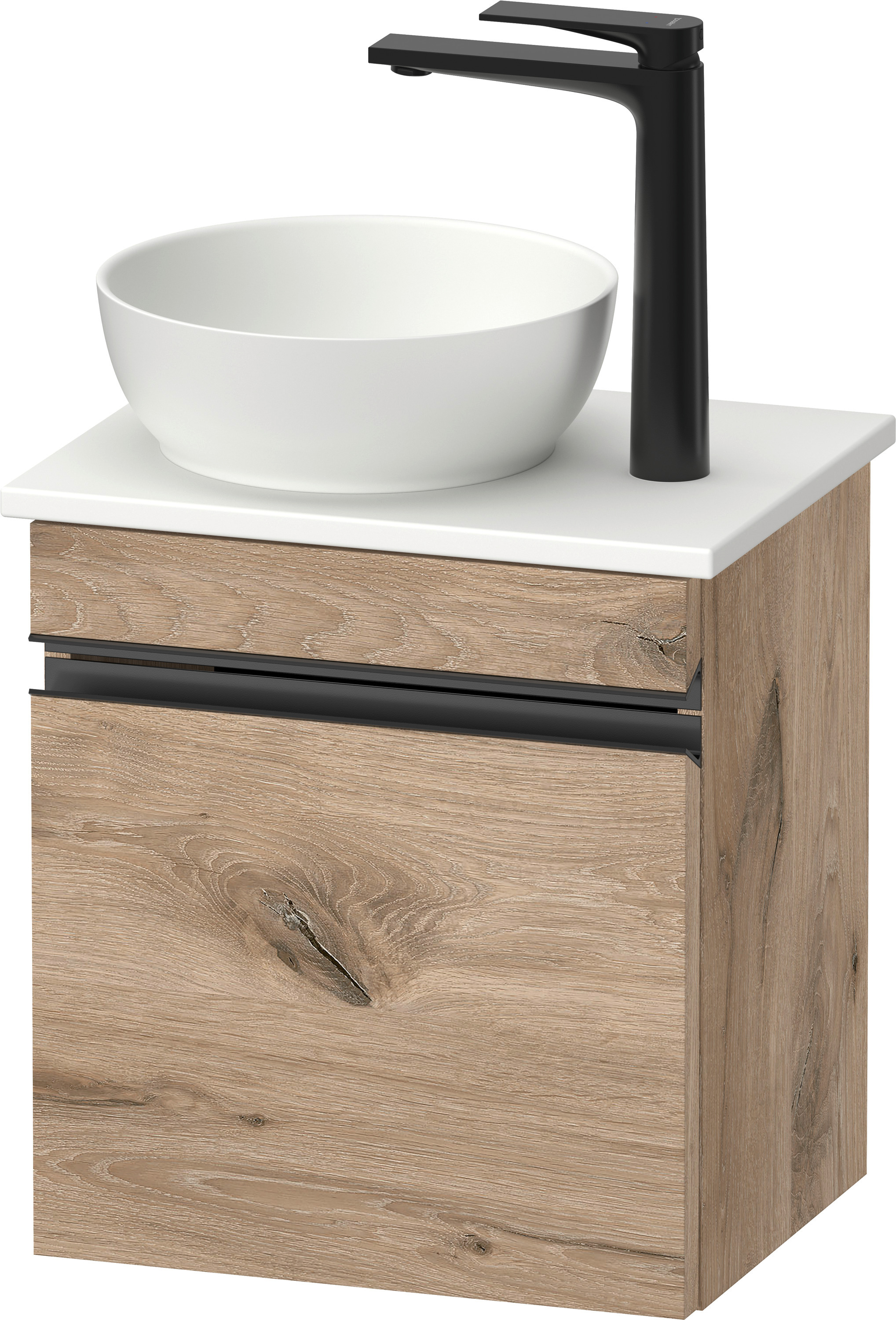 Duravit Sivida armario 40x32.5x44 cm suspendido, para lavabo negro-roble SV4656RBD550000