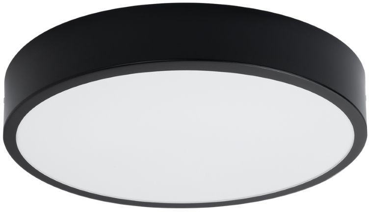 Sollux Lighting Onyx plafón 1x23 W negro SL.1244