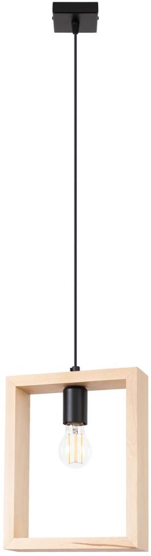 Sollux Lighting Aries lámpara colgante 1x15 W madera SL.1310