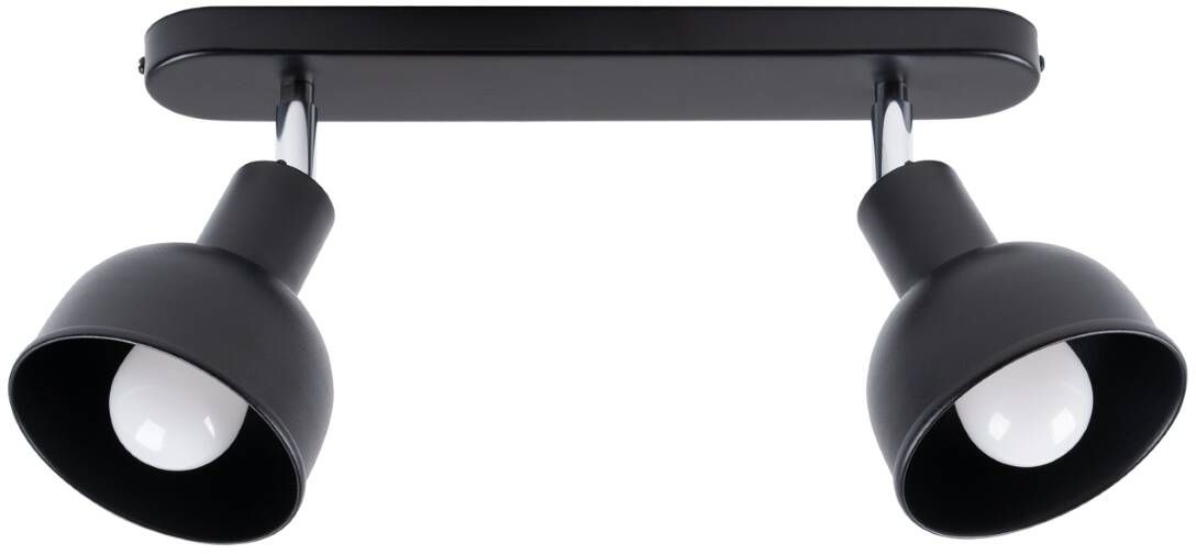 Sollux Lighting Elba lámpara de techo 2x15 W negro SL.1317