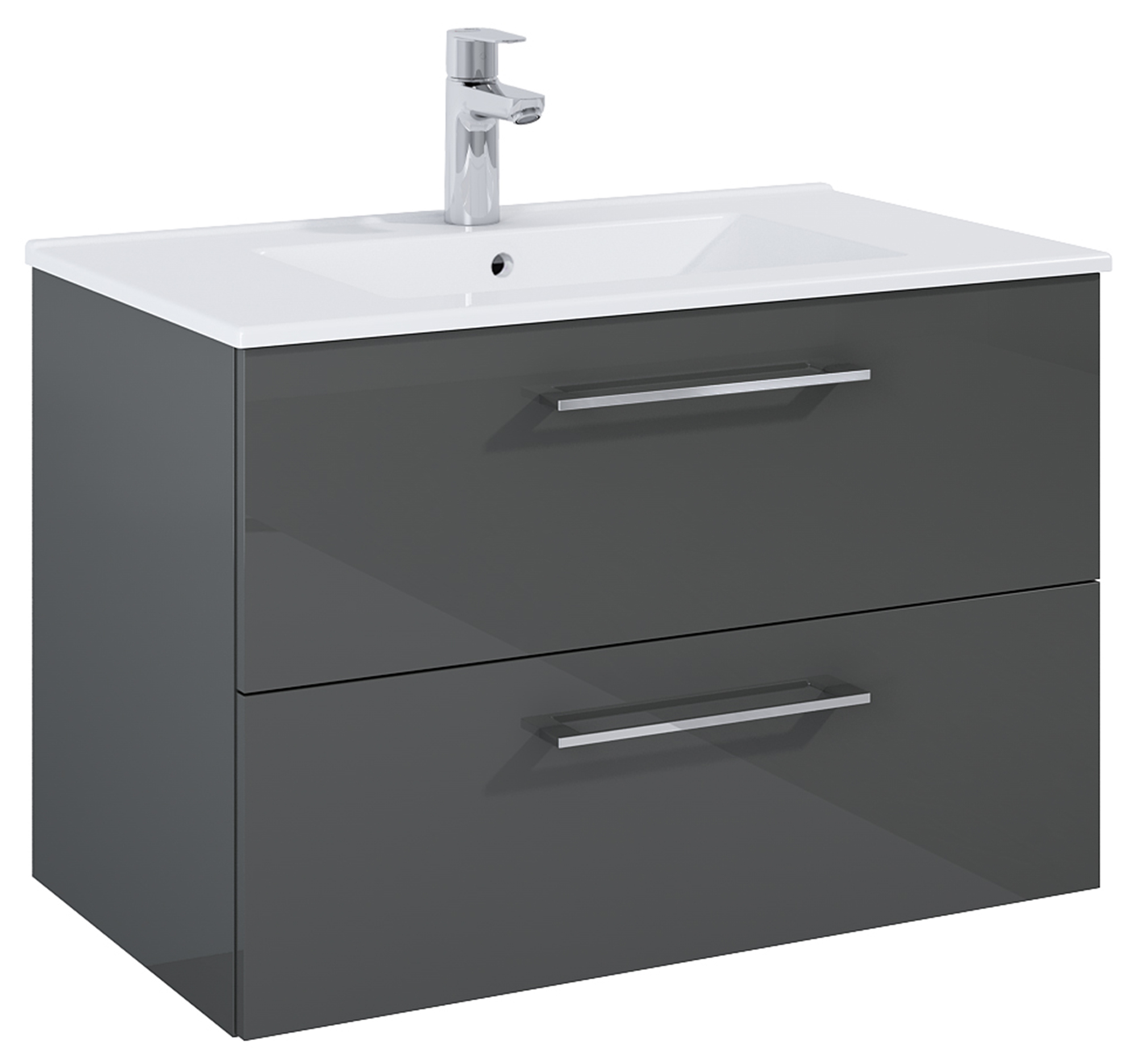 Roca Roma armario 79.6x45.6x53 cm suspendido, para lavabo gris A857950153