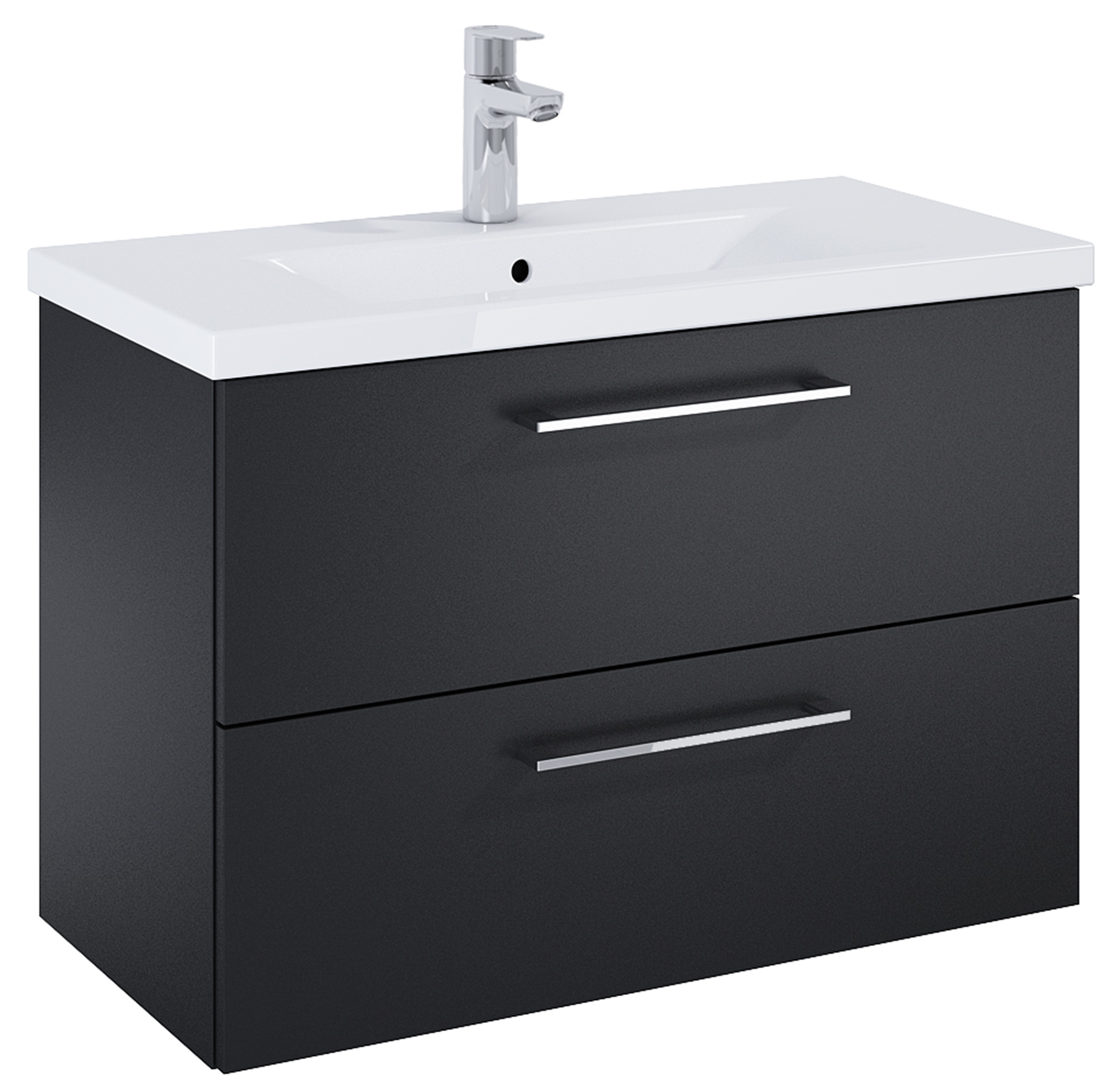 Roca Roma Compact armario 80x38.4x53 cm suspendido, para lavabo negro A857953532