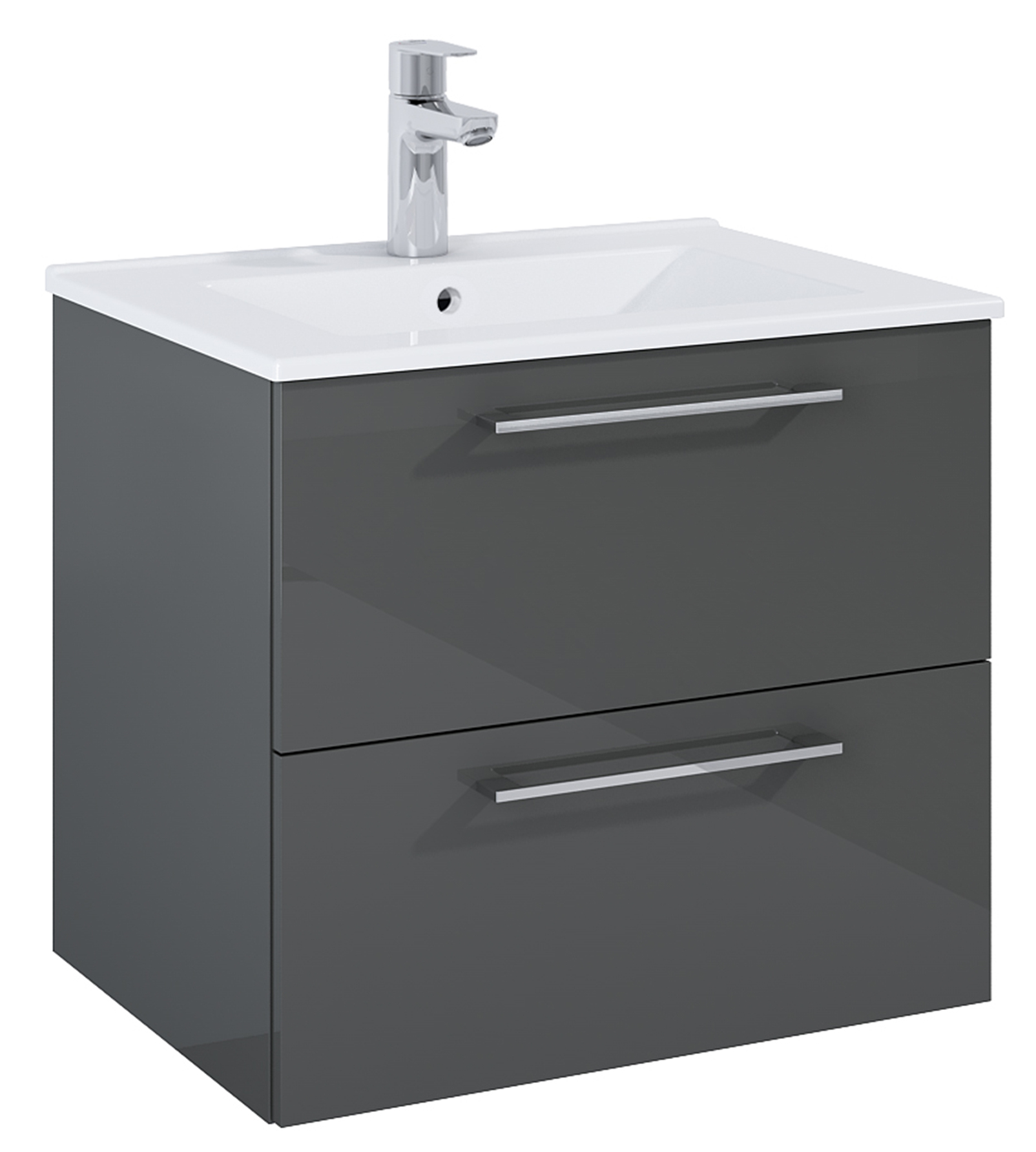Roca Roma armario 60x45.6x53 cm suspendido, para lavabo gris A857949153