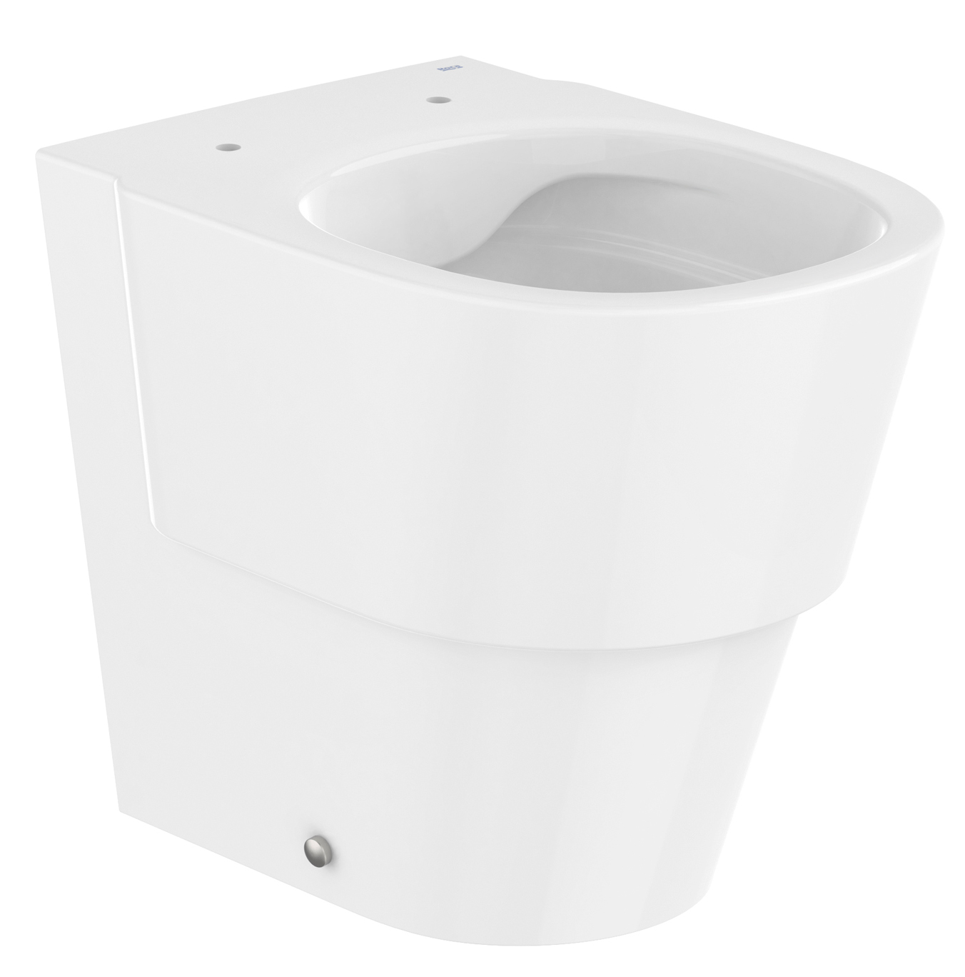 Roca Tura taza de inodoro de pie sin reborde blanco brillante A347697000